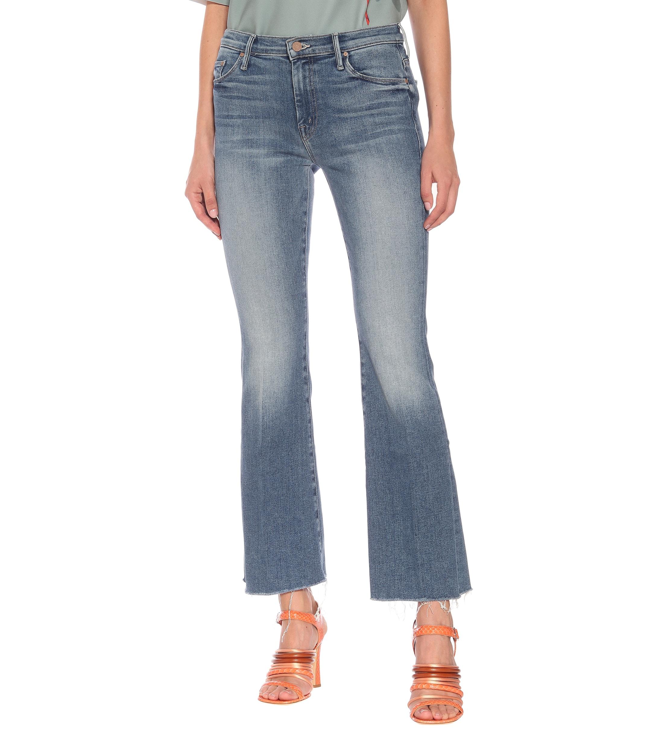 Mother Denim The Weekender High-rise Flared Jeans in Blue - Lyst