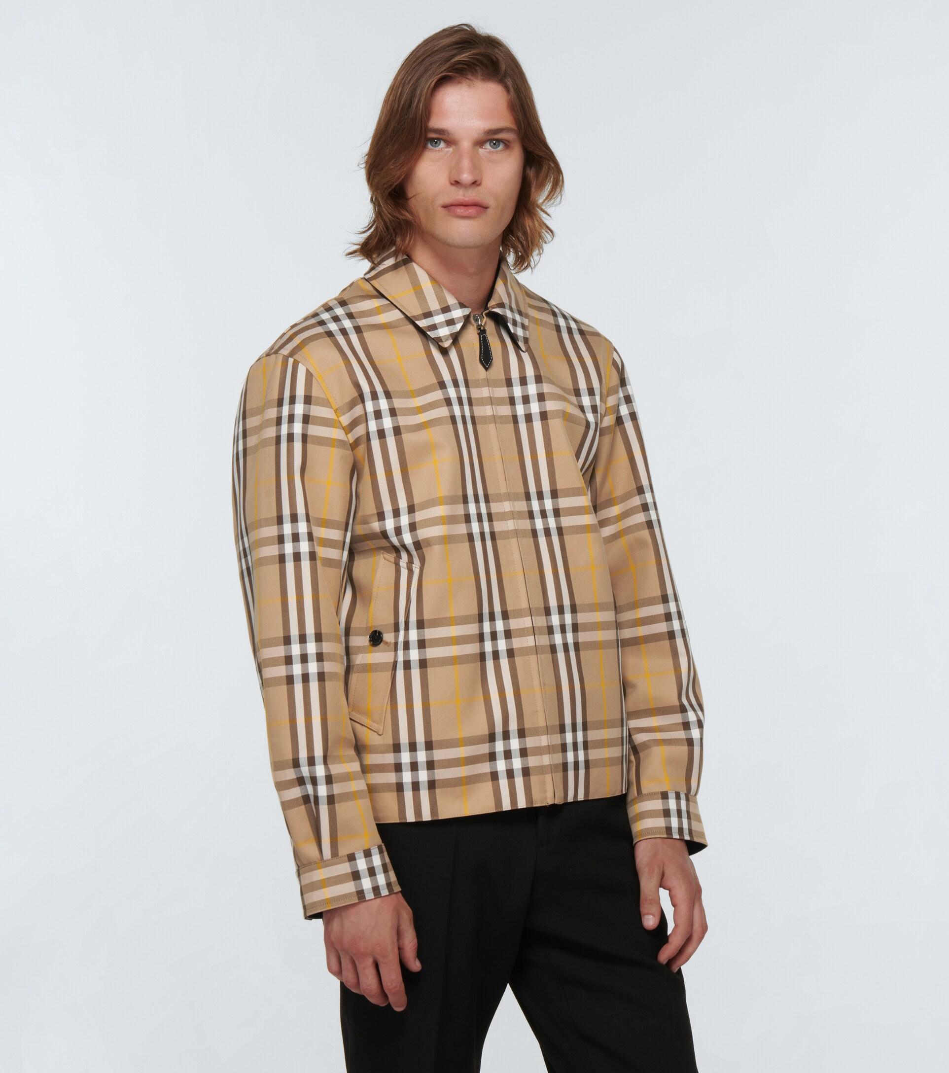 Burberry Reversible Checked Cotton Jacket for Men | Lyst