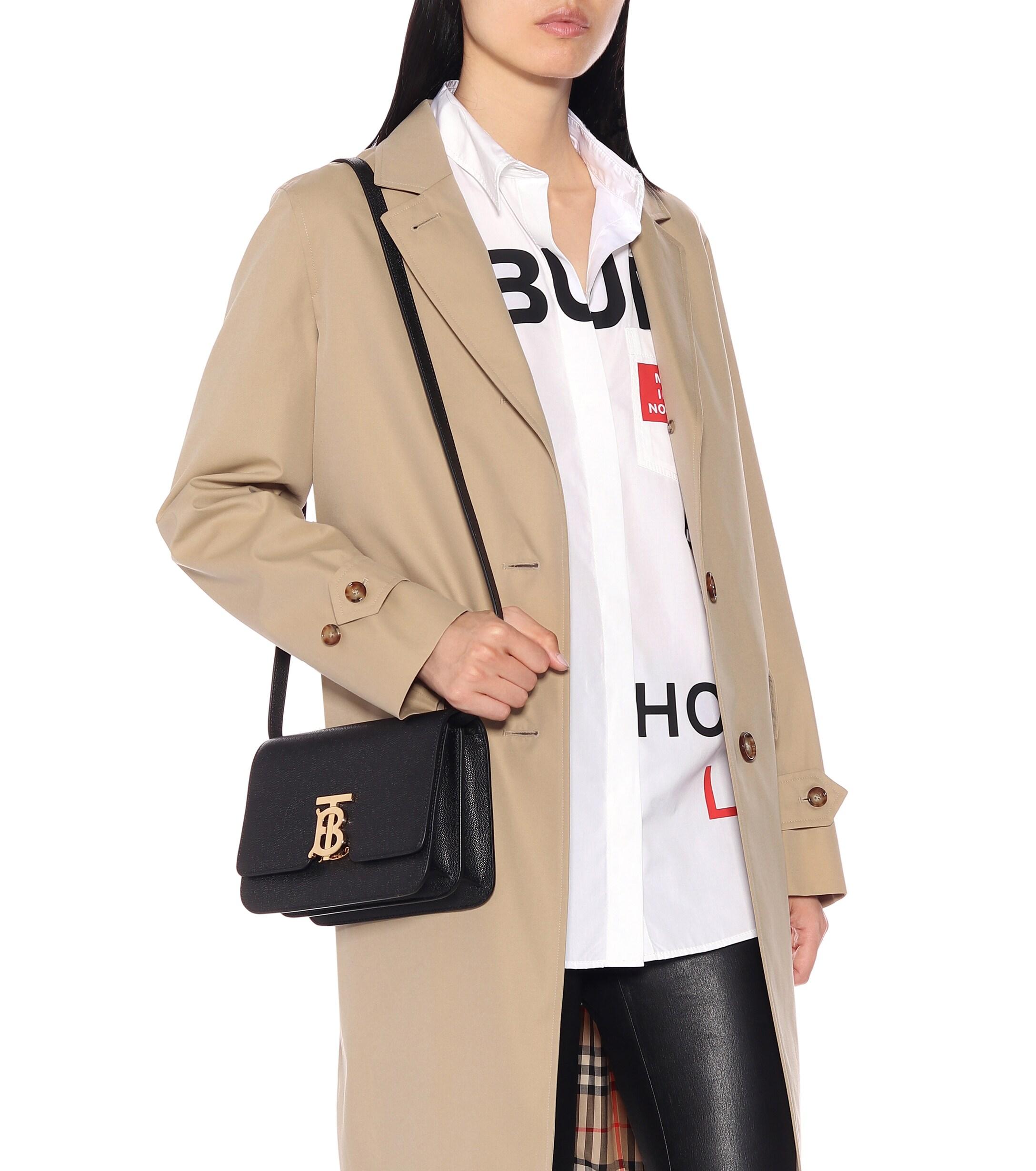 Burberry medium leather tb bag hotsell