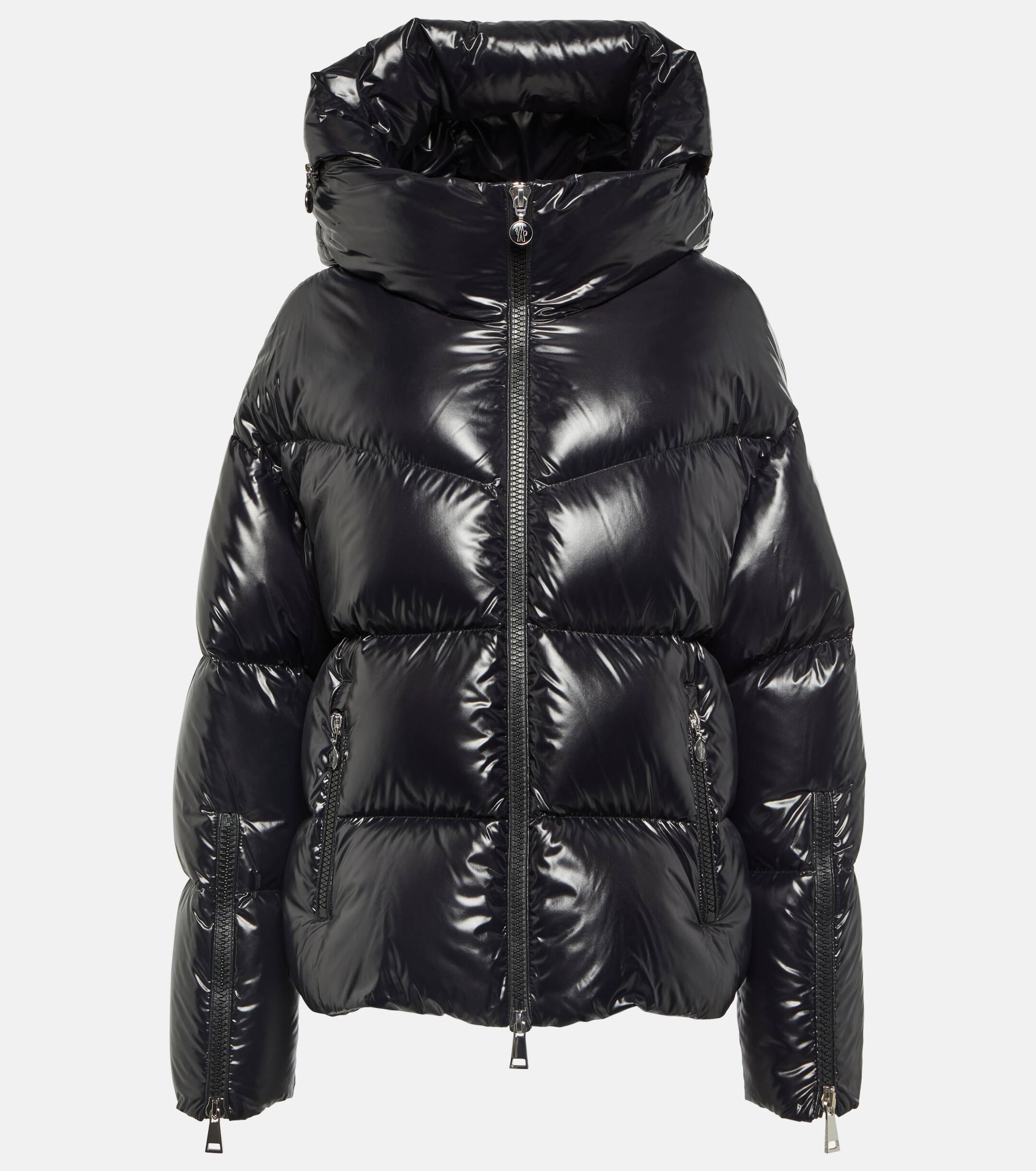 Moncler Huppe Appliquéd Quilted Padded Hooded Shell Down Jacket in