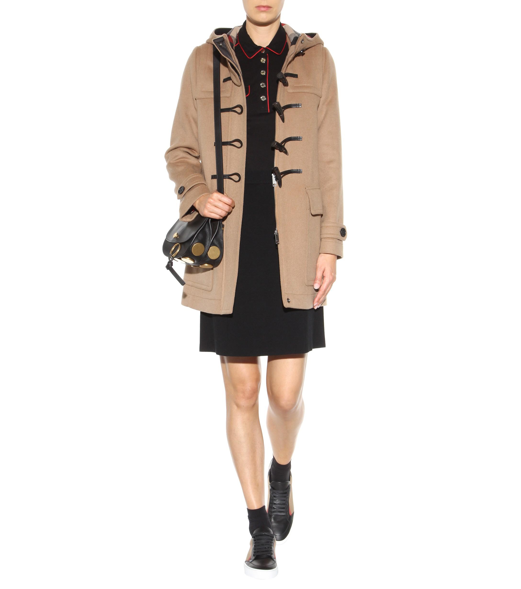 burberry salmond leather and cotton sneakers