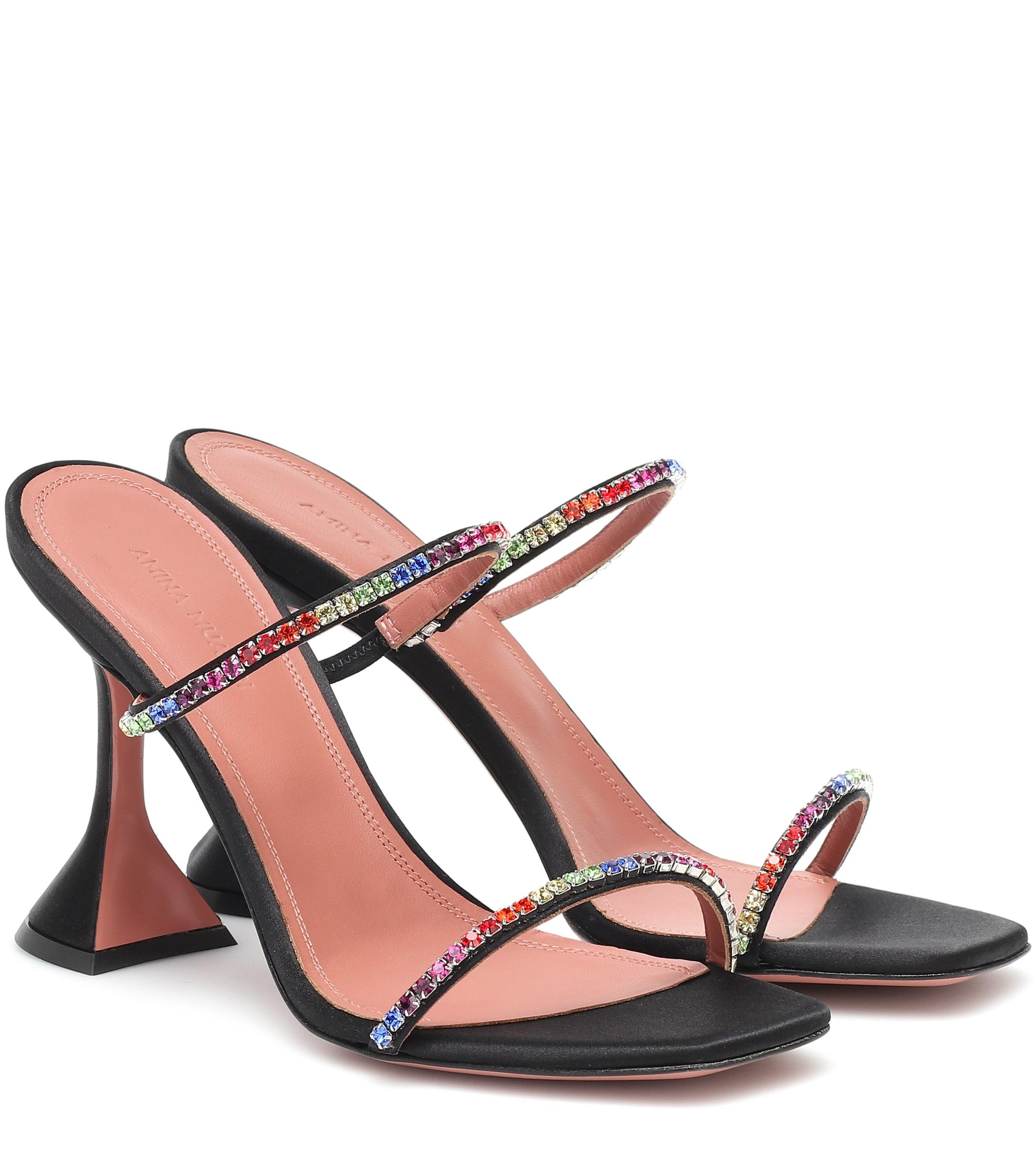 amina muaddi rainbow sandals