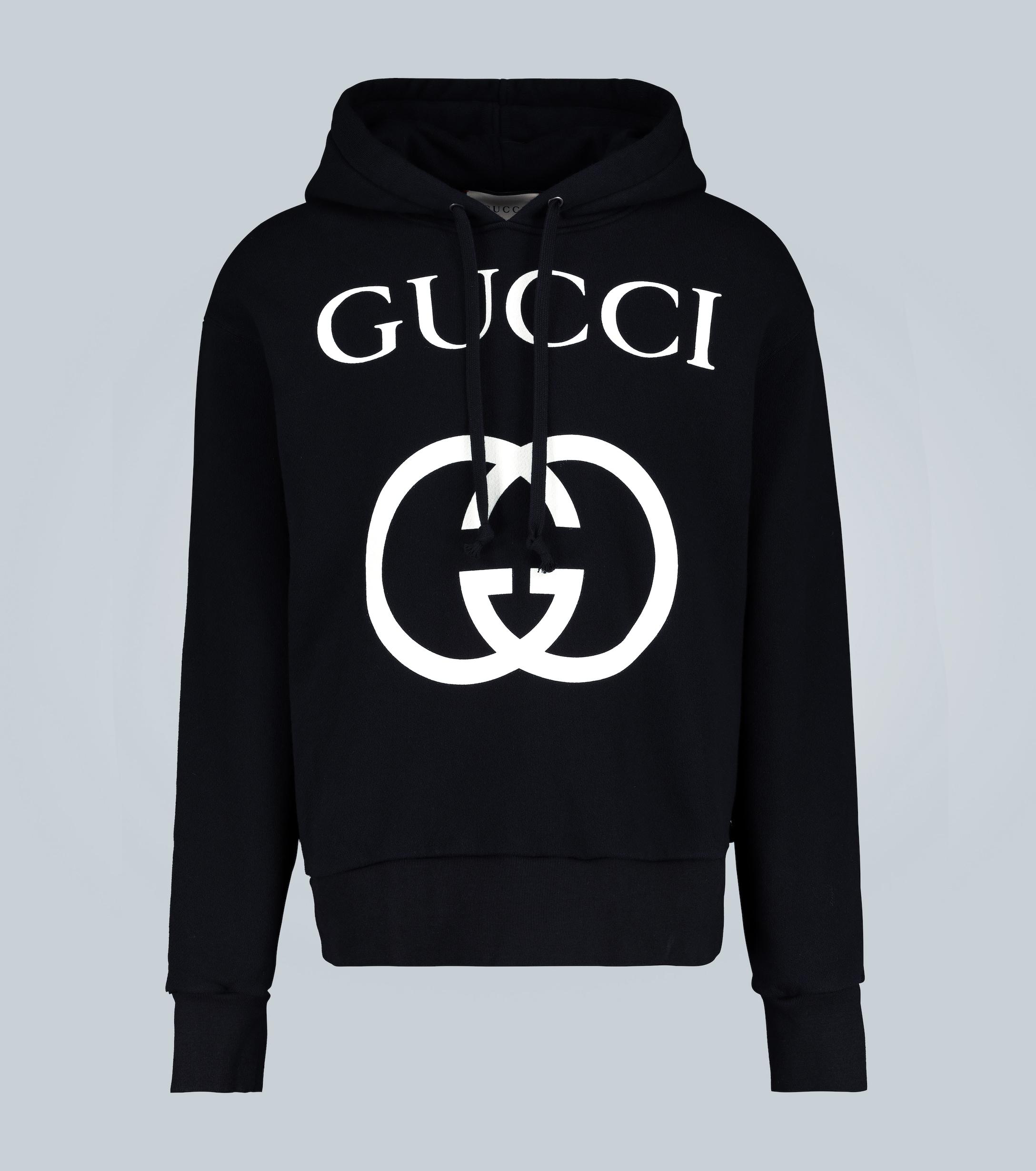 gucci black and white hoodie