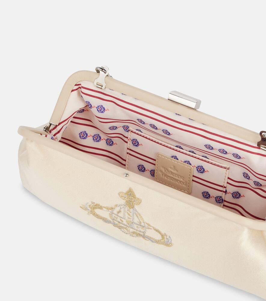Vivienne Westwood Dorothy Embroidered Satin Clutch in