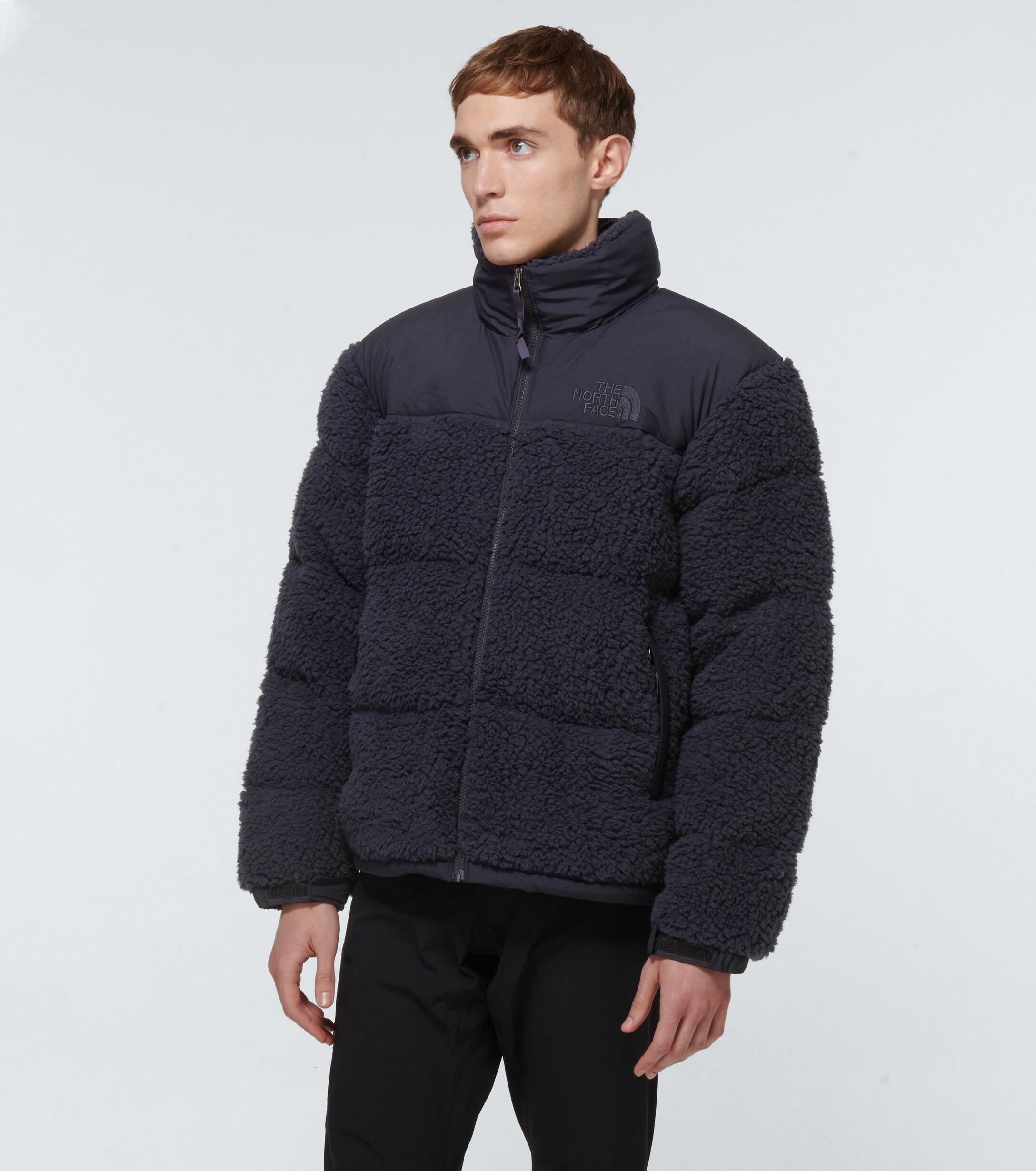 The North Face Sherpa Nuptse Fleece Jacket in Blue for Men | Lyst