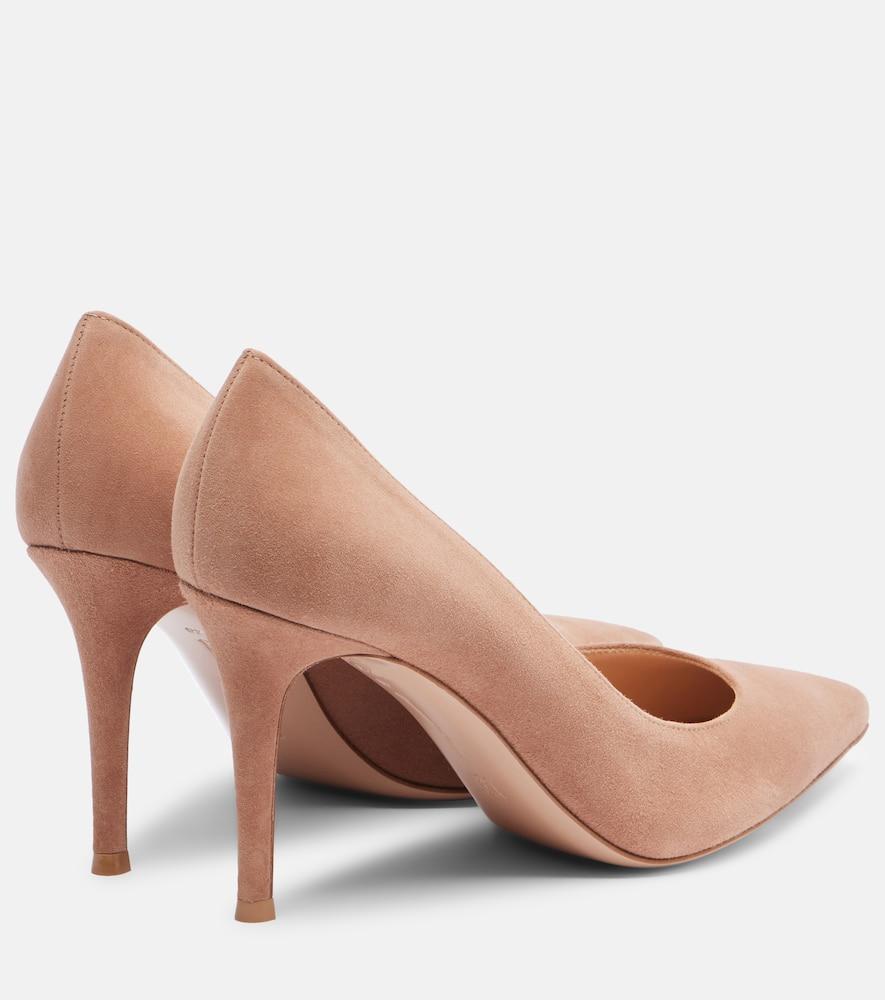 Gianvito Rossi Gianvito 85 Suede Pumps in Brown Lyst UK