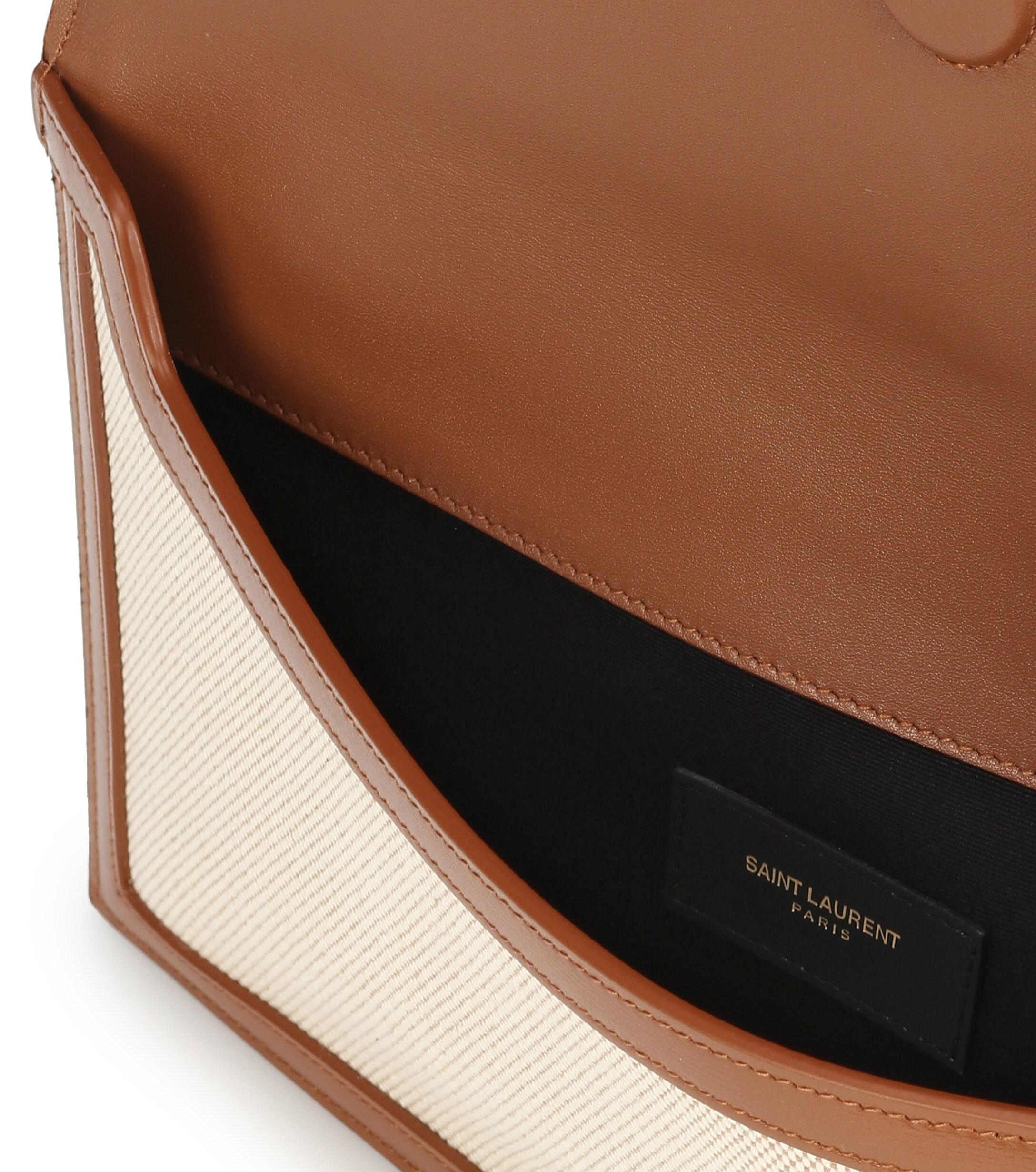 ysl uptown canvas clutch