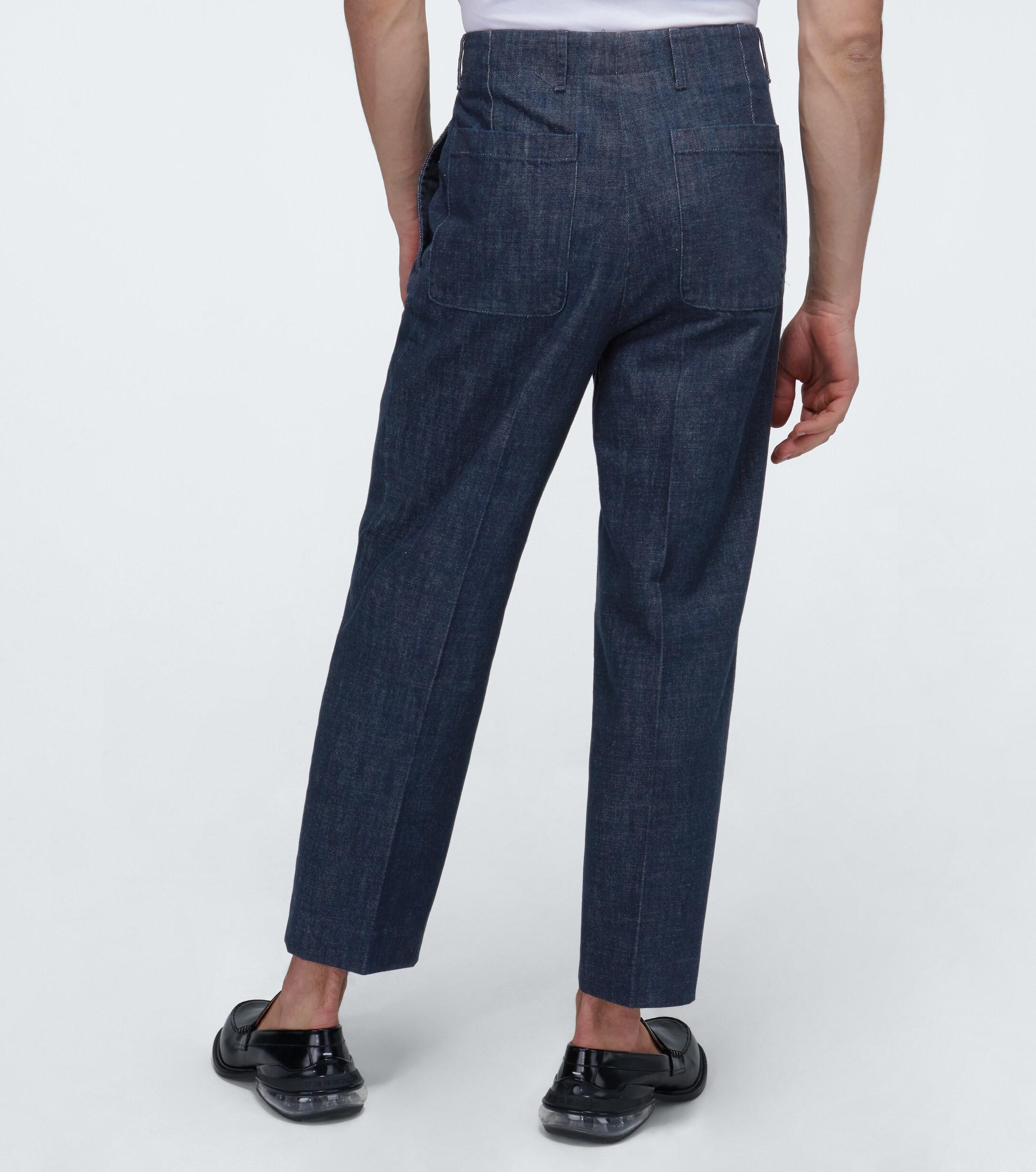 AMI chemise jean bleu coton à manches longues Taille L RRP £ 195 TR 312