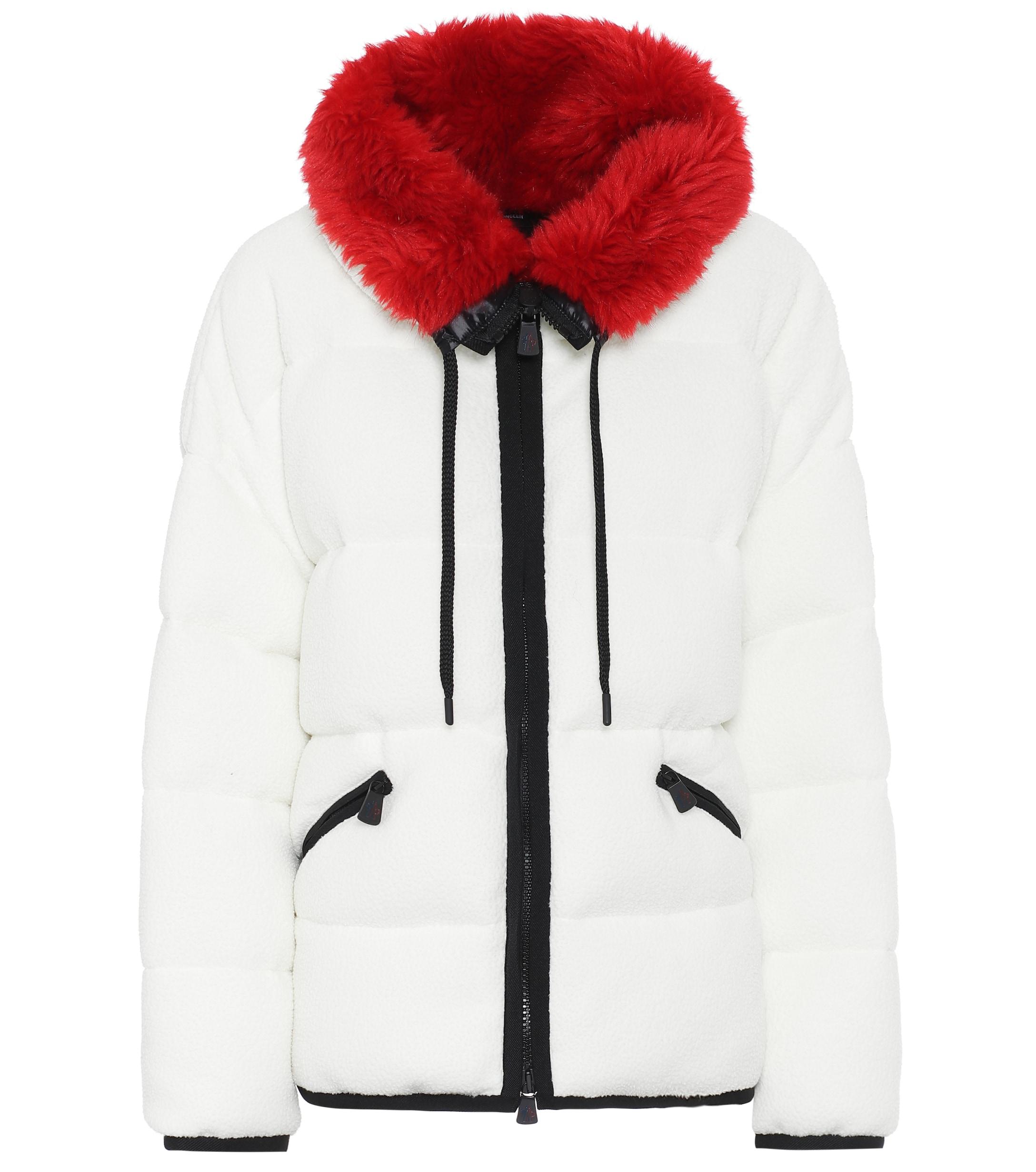 ski jacket with fur collar