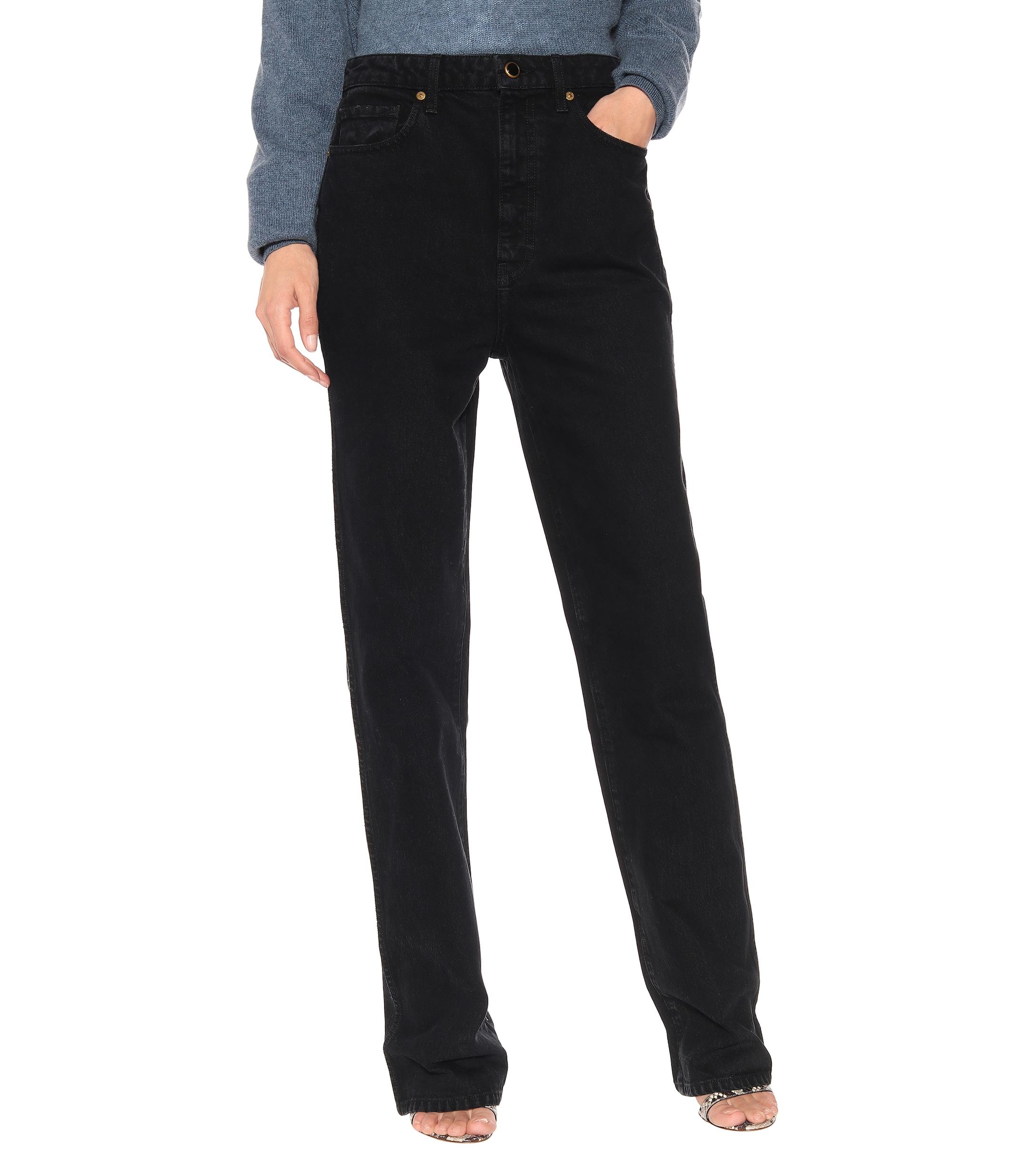 Khaite Denim Danielle High-rise Straight Jeans - Lyst