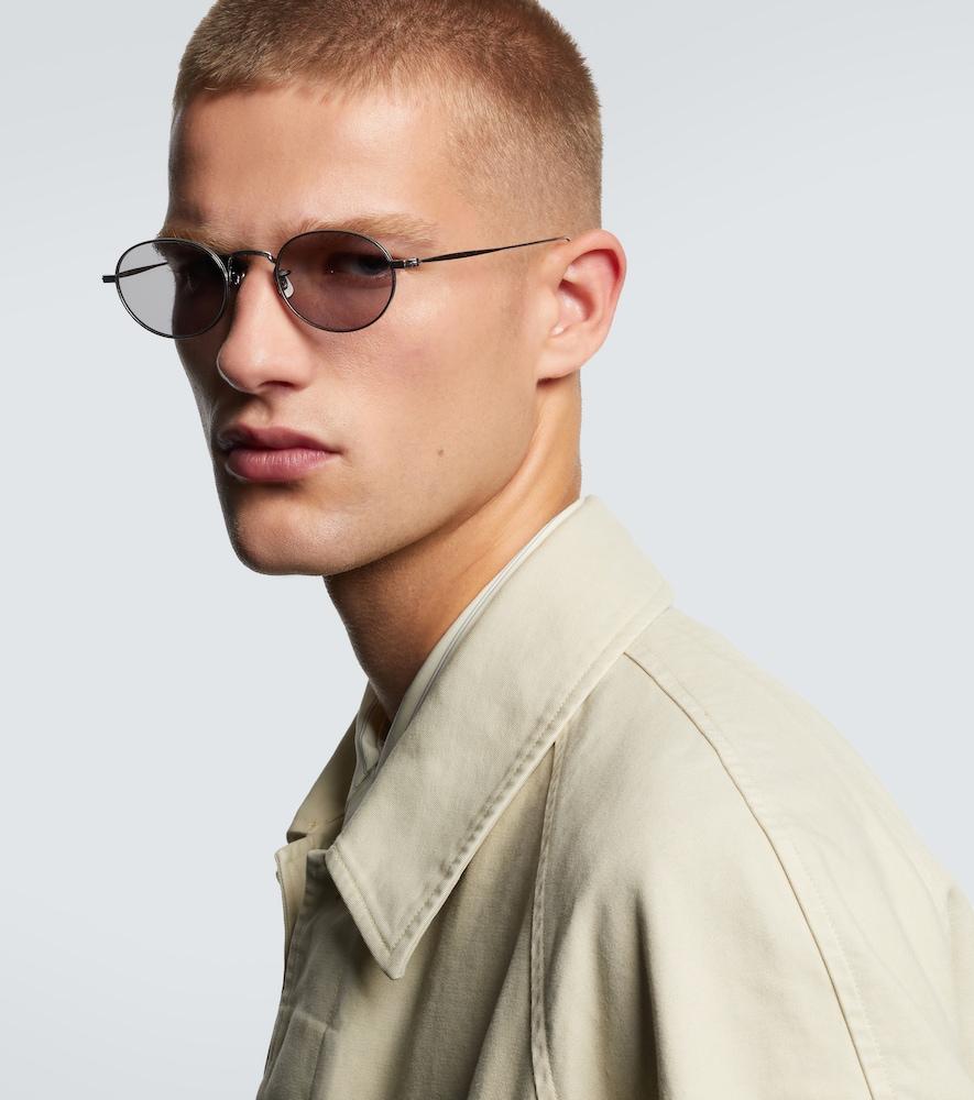 AURALEE X Eyevan 003 Oval Sunglasses in Metallic for Men | Lyst
