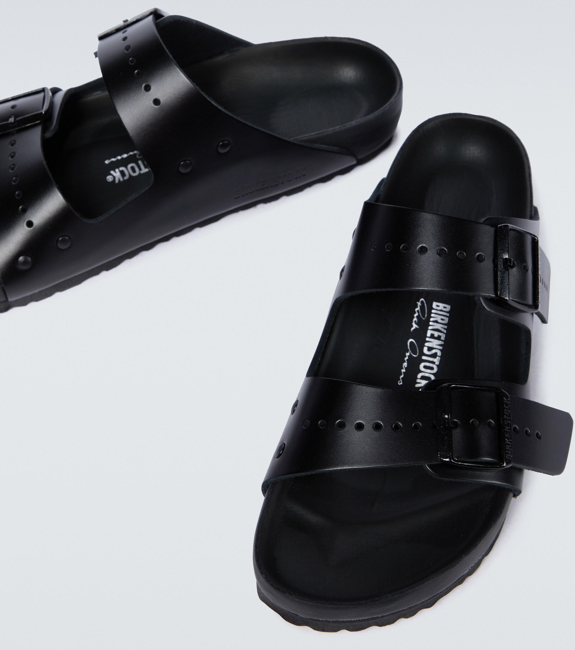 Rick Owens X Birkenstock Arizona Sandals in Black for Men | Lyst