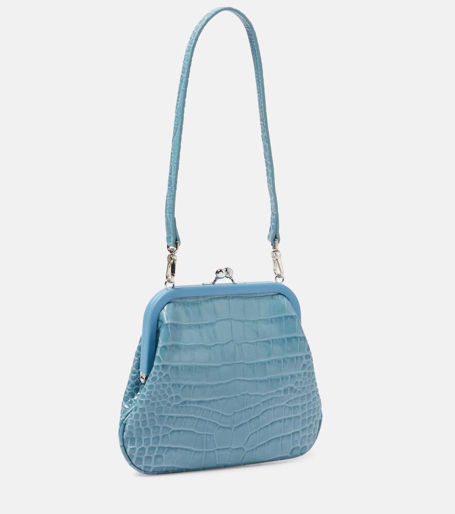 Vivienne Westwood ケース 水色 日本未発売 日本未発売 Vivienne Westwood Mini Yasmine Leather Top Handle Bag - Light Blue