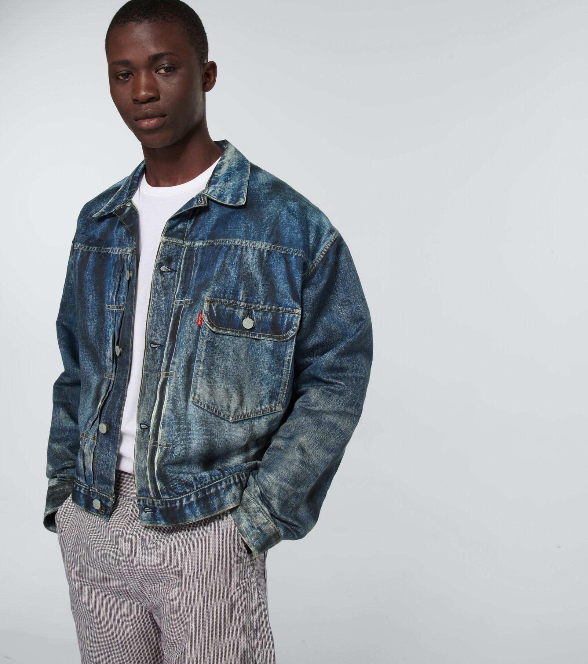 Junya Watanabe X Berberjin Levi's Denim Jacket in Blue for Men | Lyst