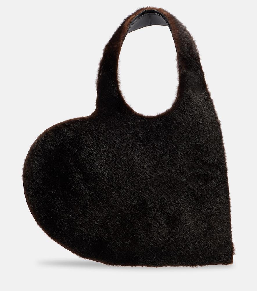トートバッグ COPERNI Women Shoulder Bags COPBA86405BLK Black Belt Heart Tote – Coperni