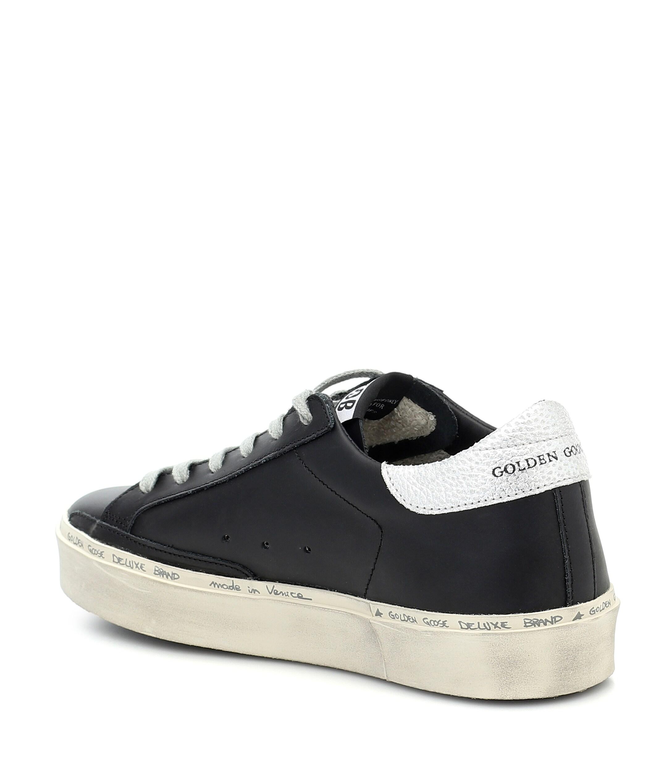 Golden Goose Goose Hi Star Sneakers in Black/Gold (Black) - Save 43% | Lyst
