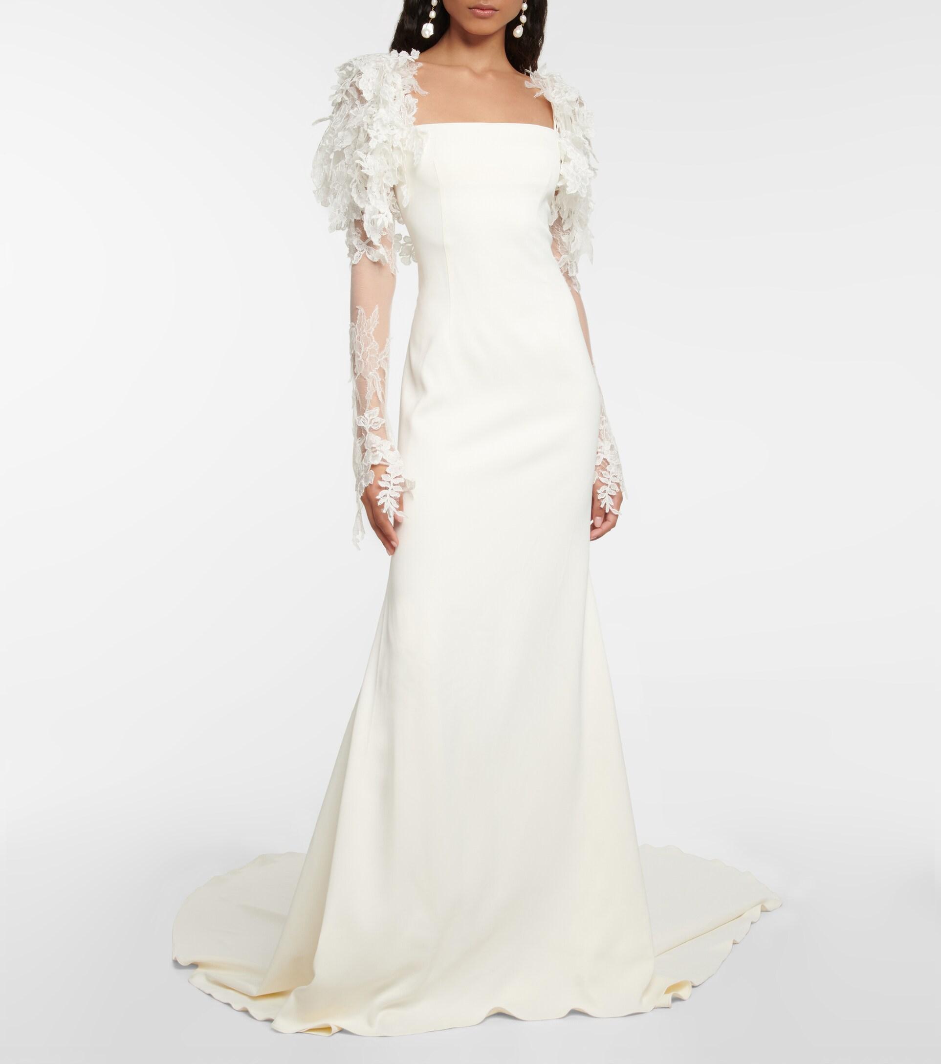 boho wedding dress long sleeve lace DW450 Flare Sleeve Boho Wedding Dresses Tassel Vestido de Noivas  TANYA  BRIDAL