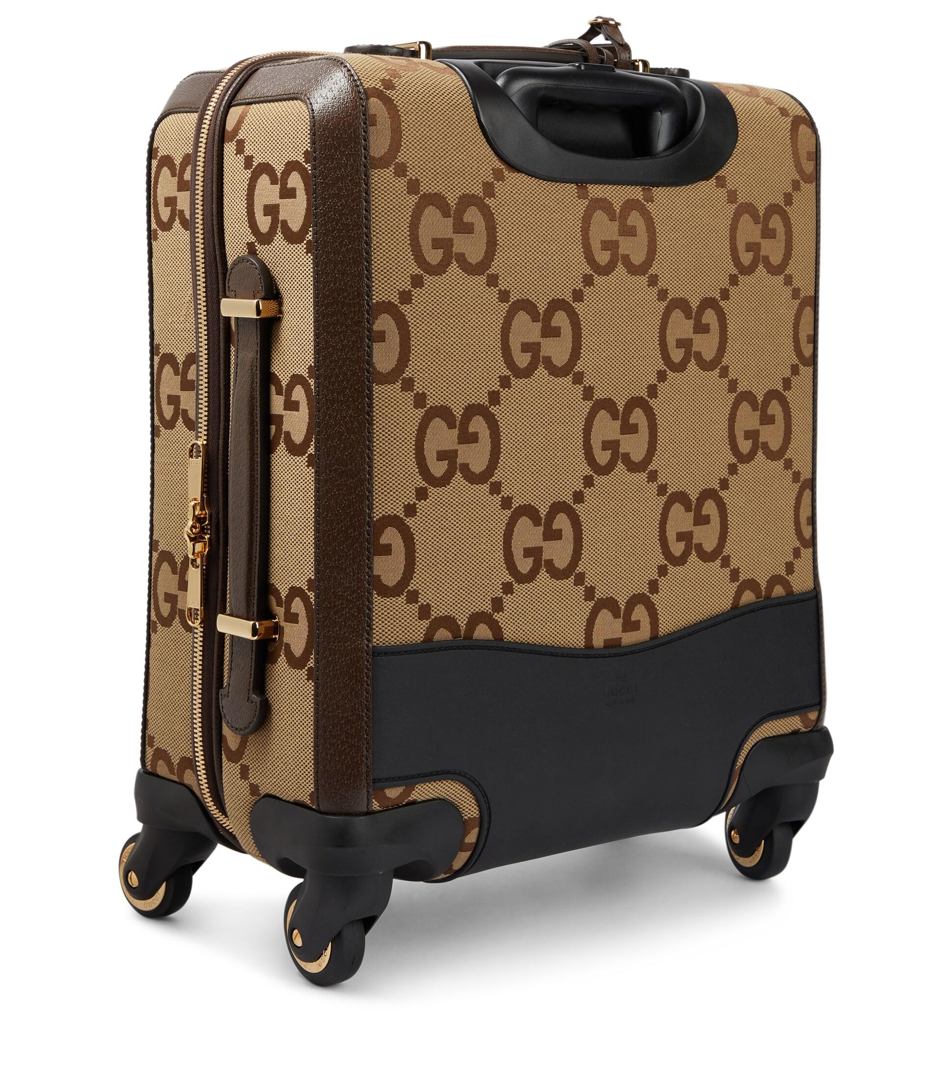 Gucci Jumbo GG Small Carry-on Suitcase in Brown | Lyst