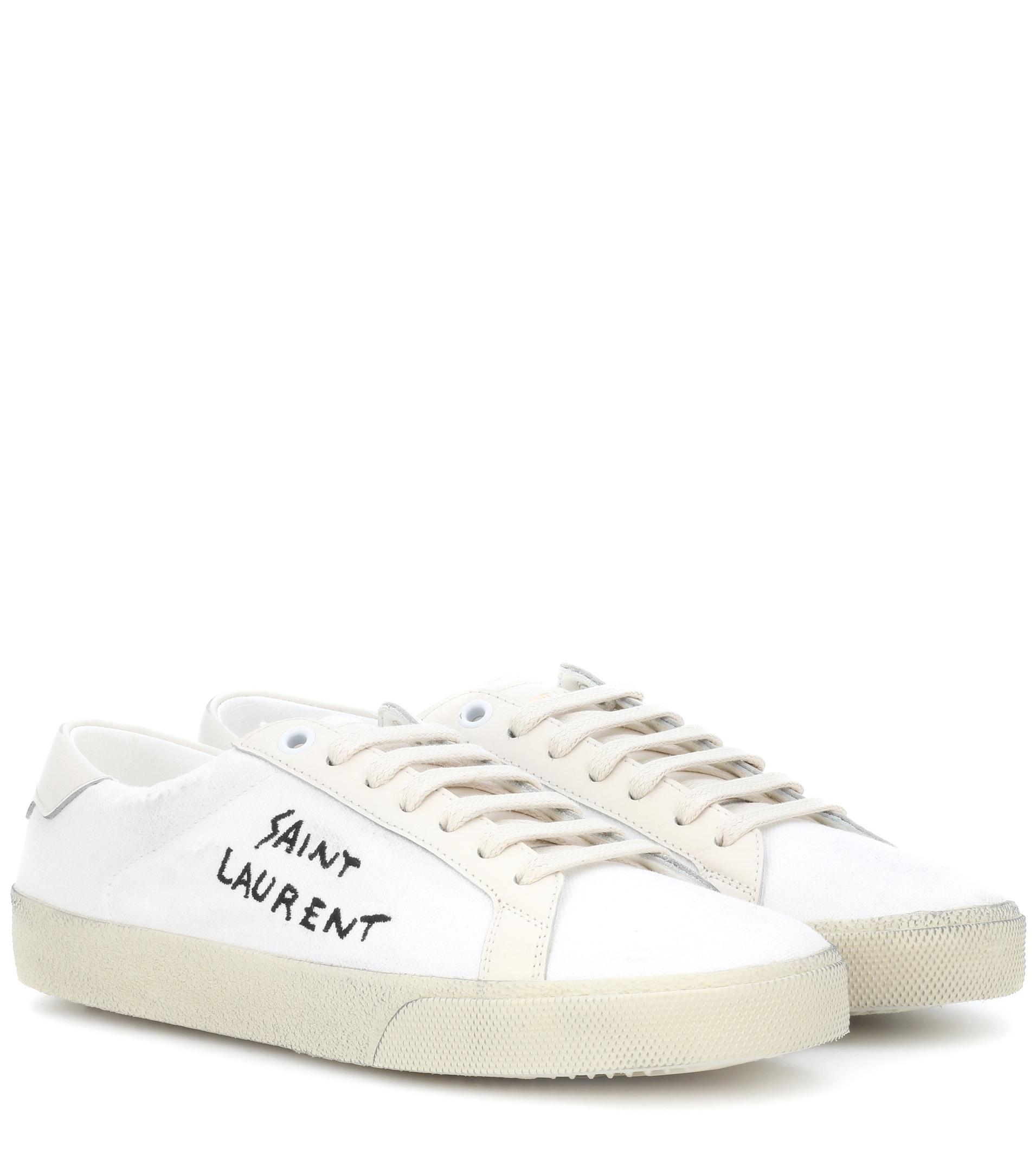 Saint Laurent Court Classic Sl/06 Sneakers in White - Lyst