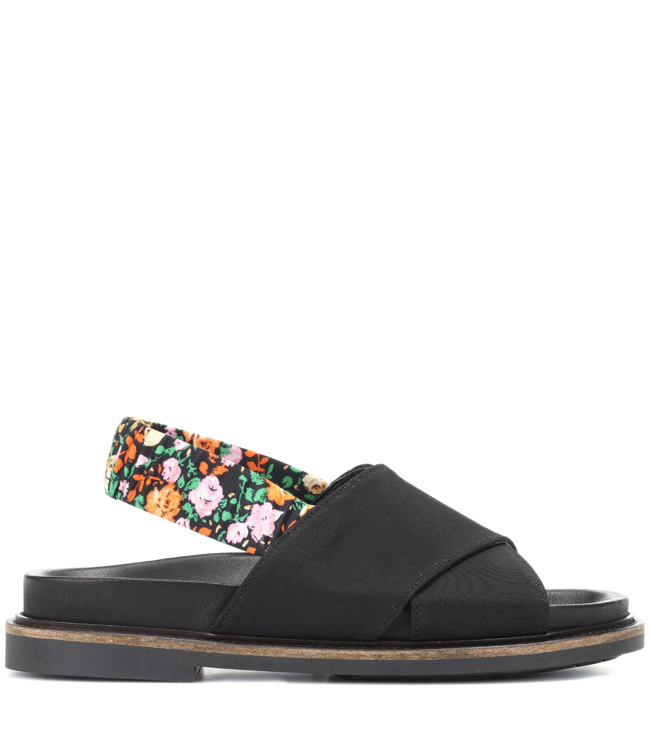 ganni sandals black