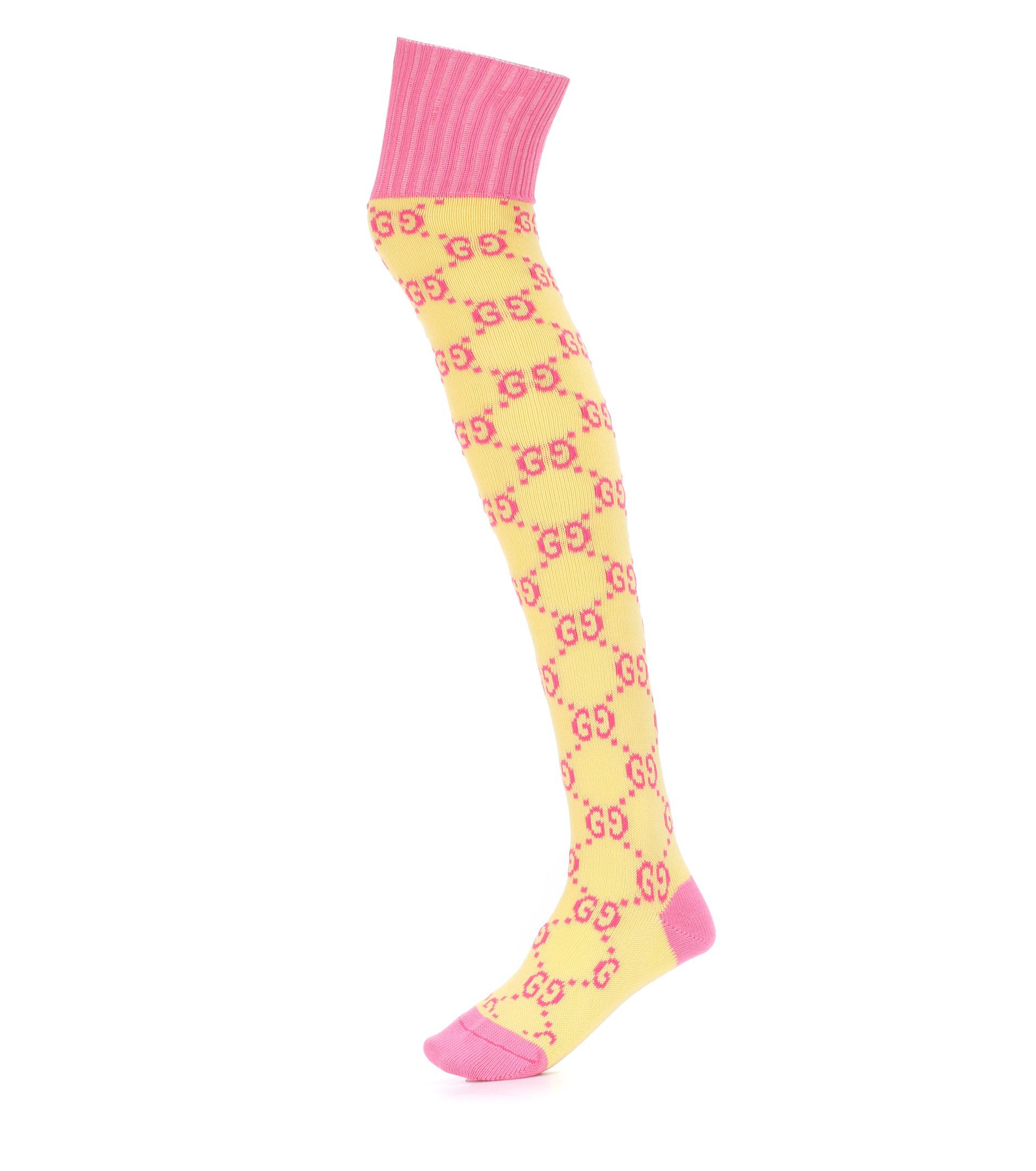 gucci yellow socks