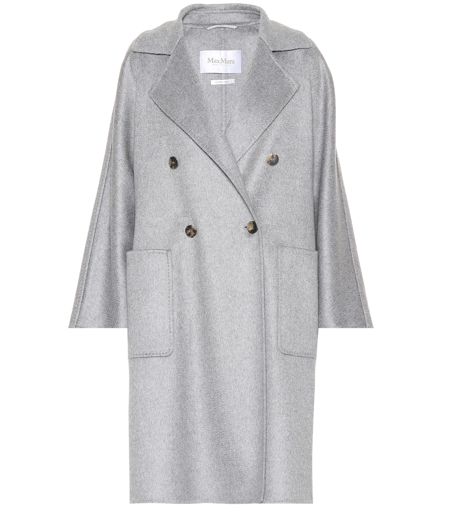 Max Mara Faust Cashmere Coat in Grey (Gray) - Lyst