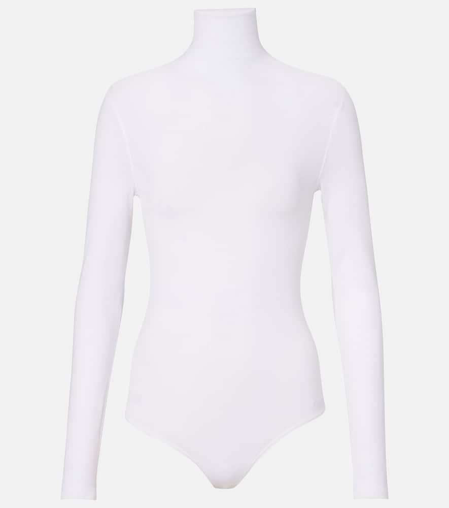 Body Wolford Couleur Blanc/ivoire Taille M - Occasion En Parfait état, En Coton/élasthanne/polyamide