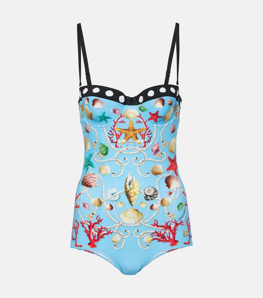 【Dolce & Gabbana】レオパードプリント ワンピース水着 プリのウィメンズ レオパードプリント ワンピース スイムスーツ