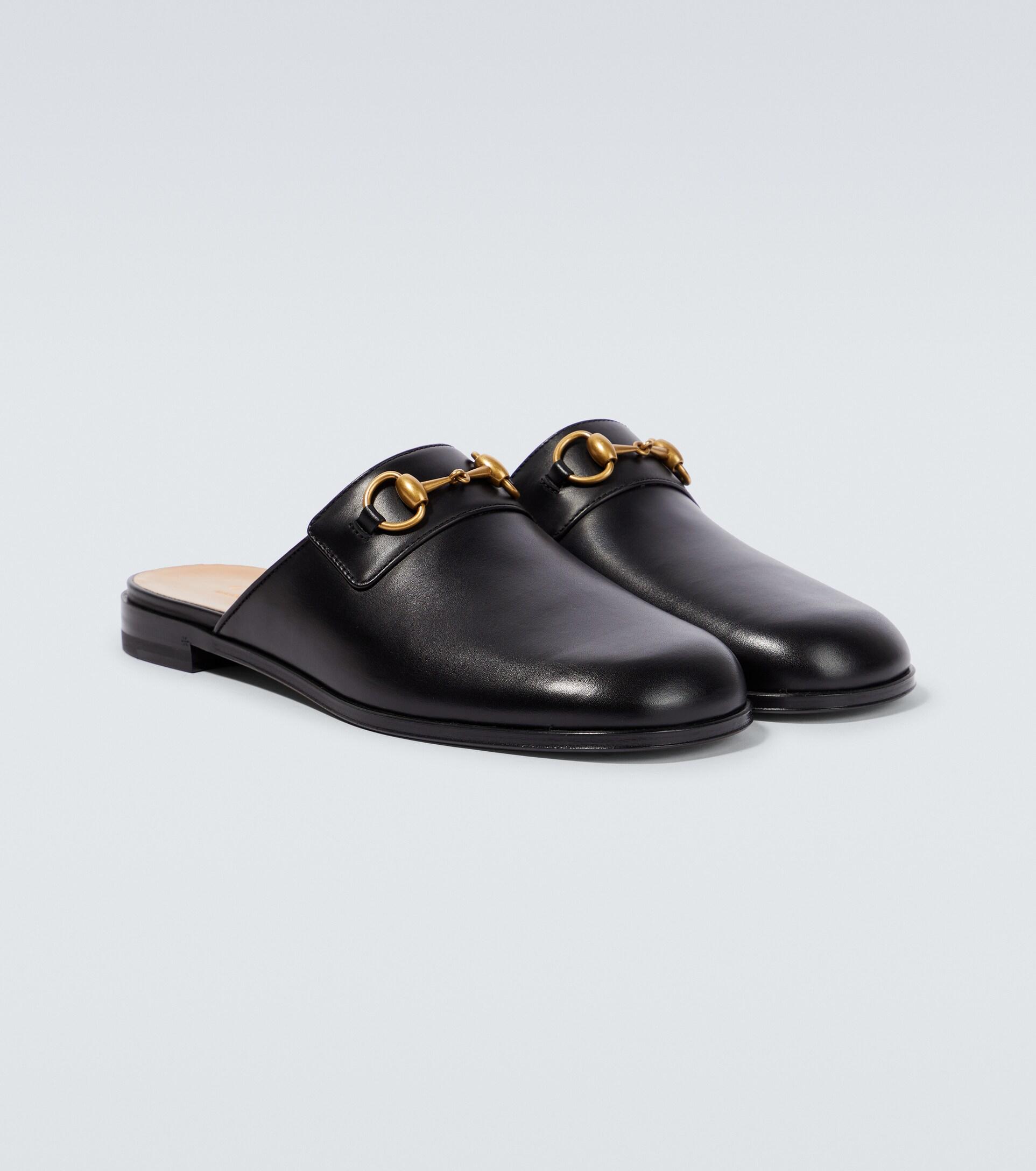 Gucci Horsebit Slipper in Black for Men Lyst