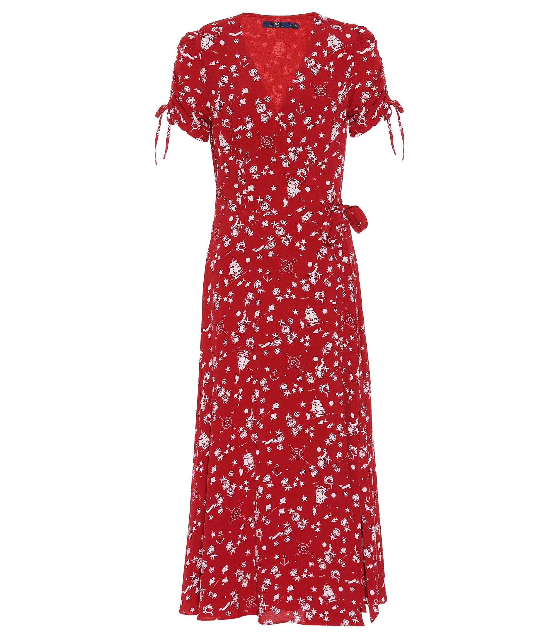 polo ralph lauren floral crepe wrap dress