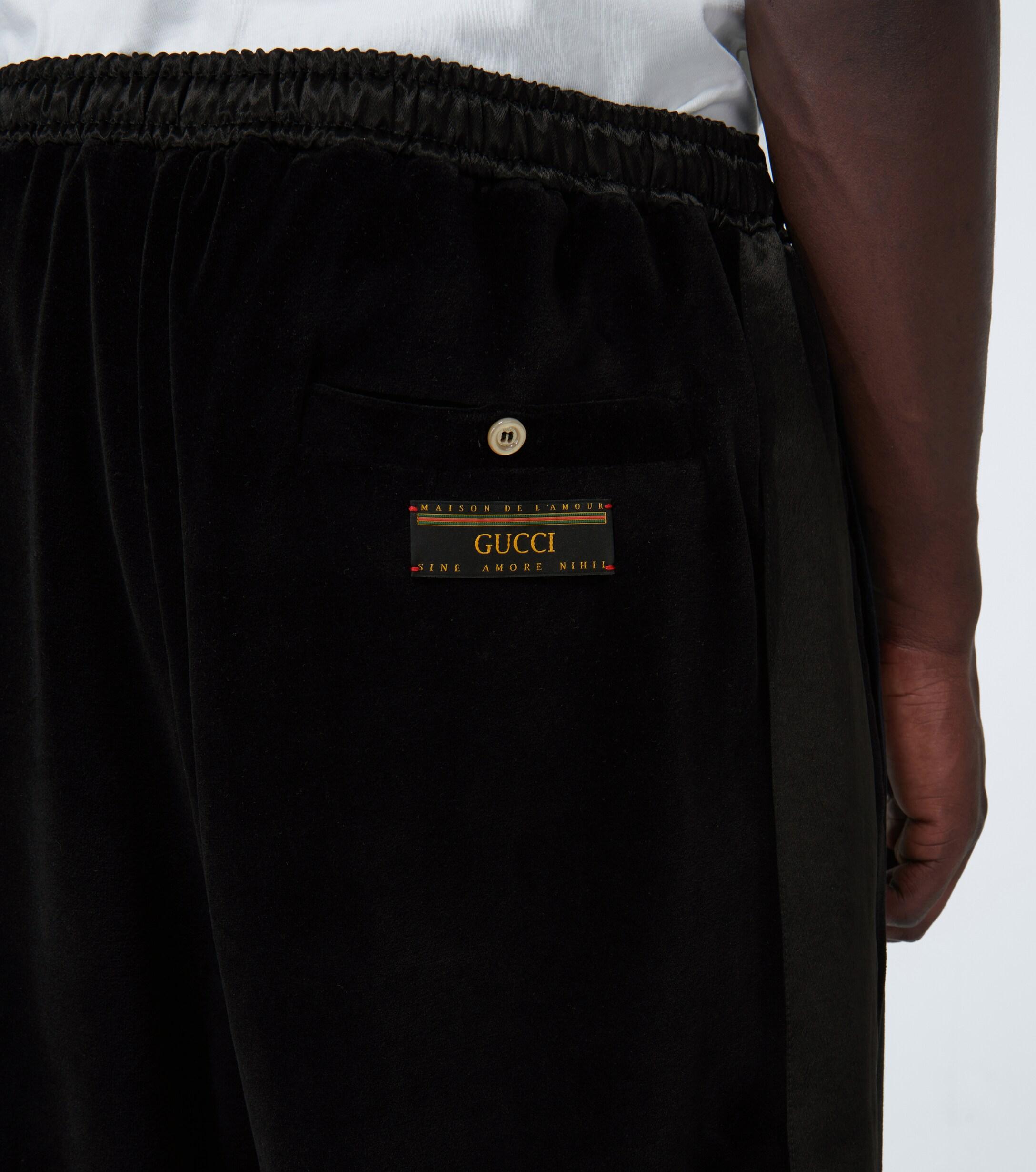 Gucci Relaxed-fit Sweatpants in Black for Men - Lyst