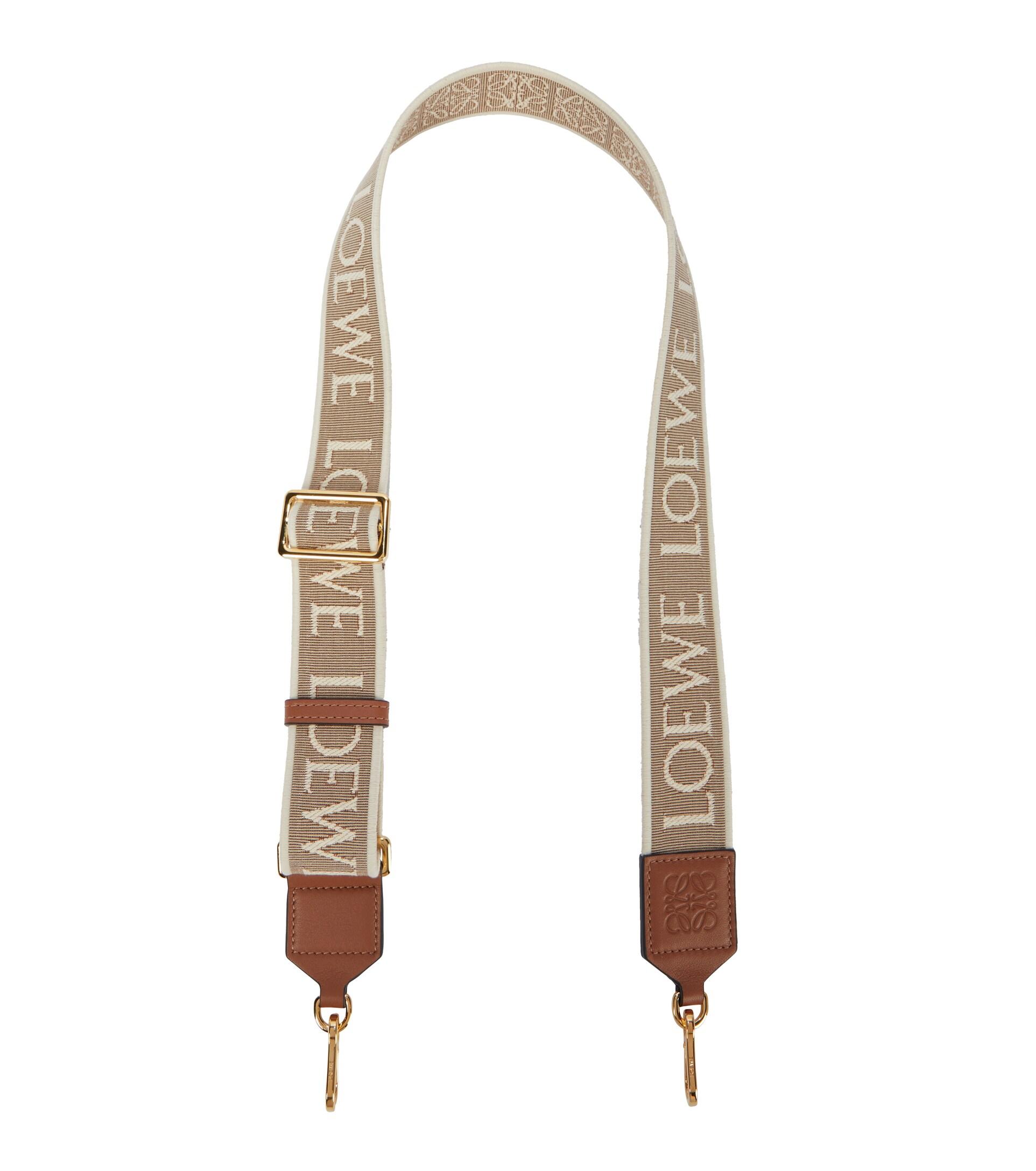 Loewe Cotton Anagram Jacquard Bag Strap in Beige (Natural) | Lyst