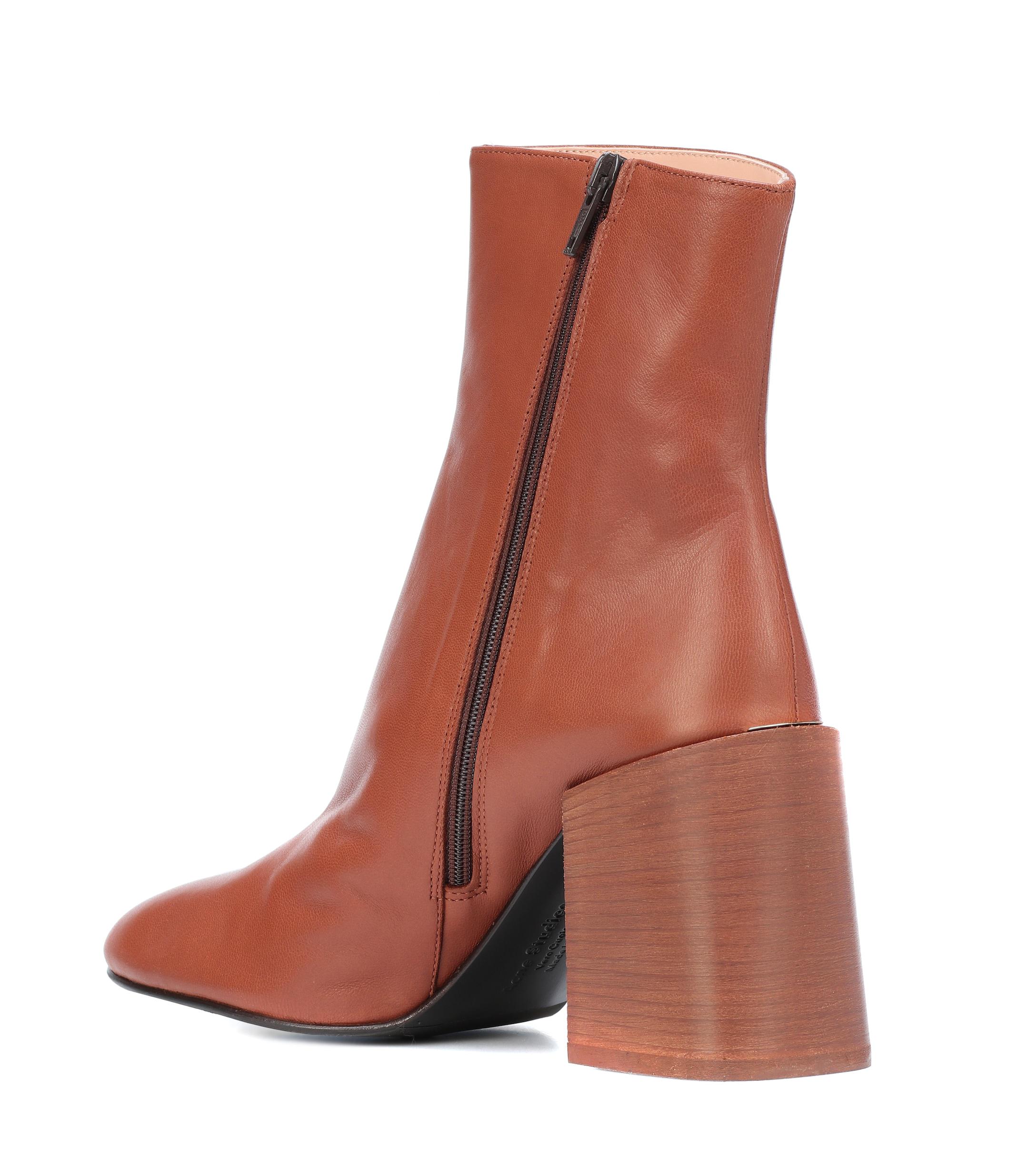 acne studios saul leather ankle boots