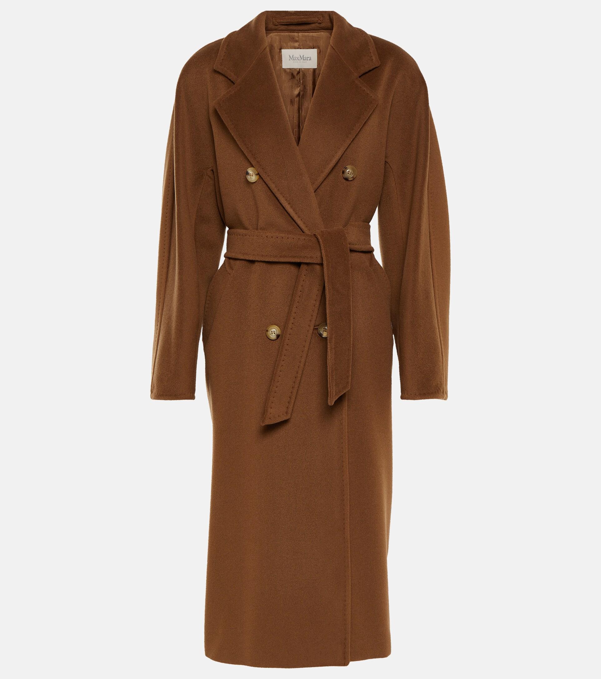 Max Mara Madame 101801 Icon Wool And Cashmere Coat in Brown | Lyst