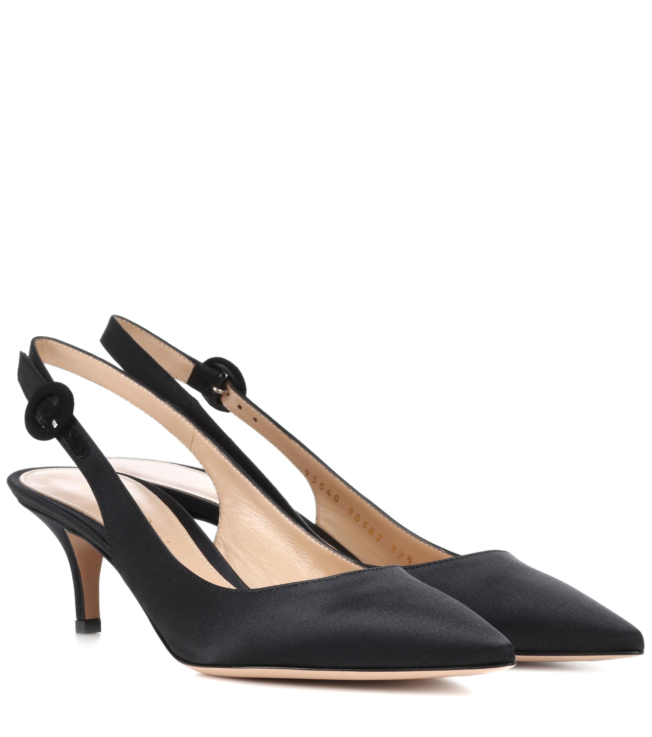 gianvito rossi satin pumps