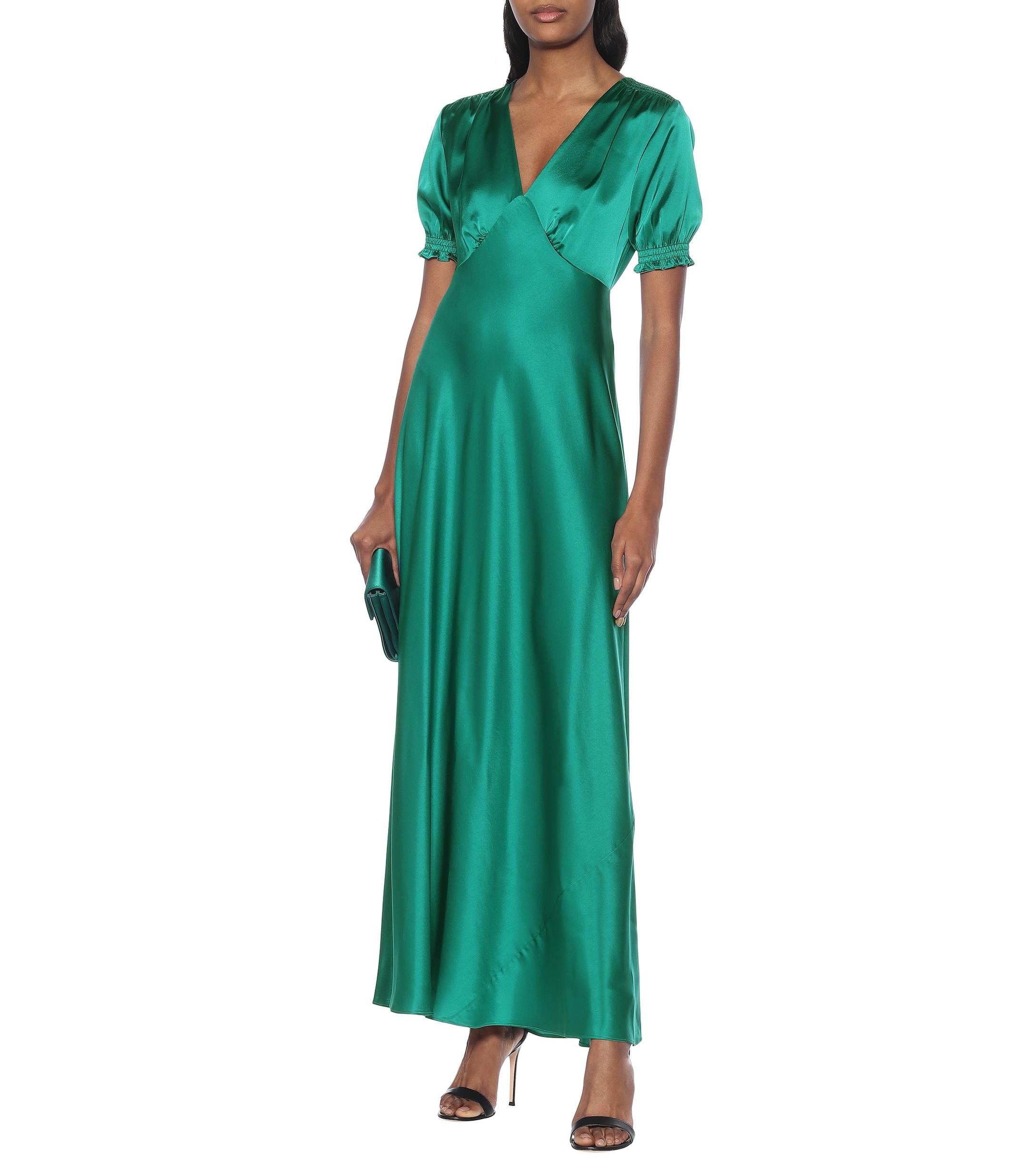 Diane von Furstenberg Green silk dress