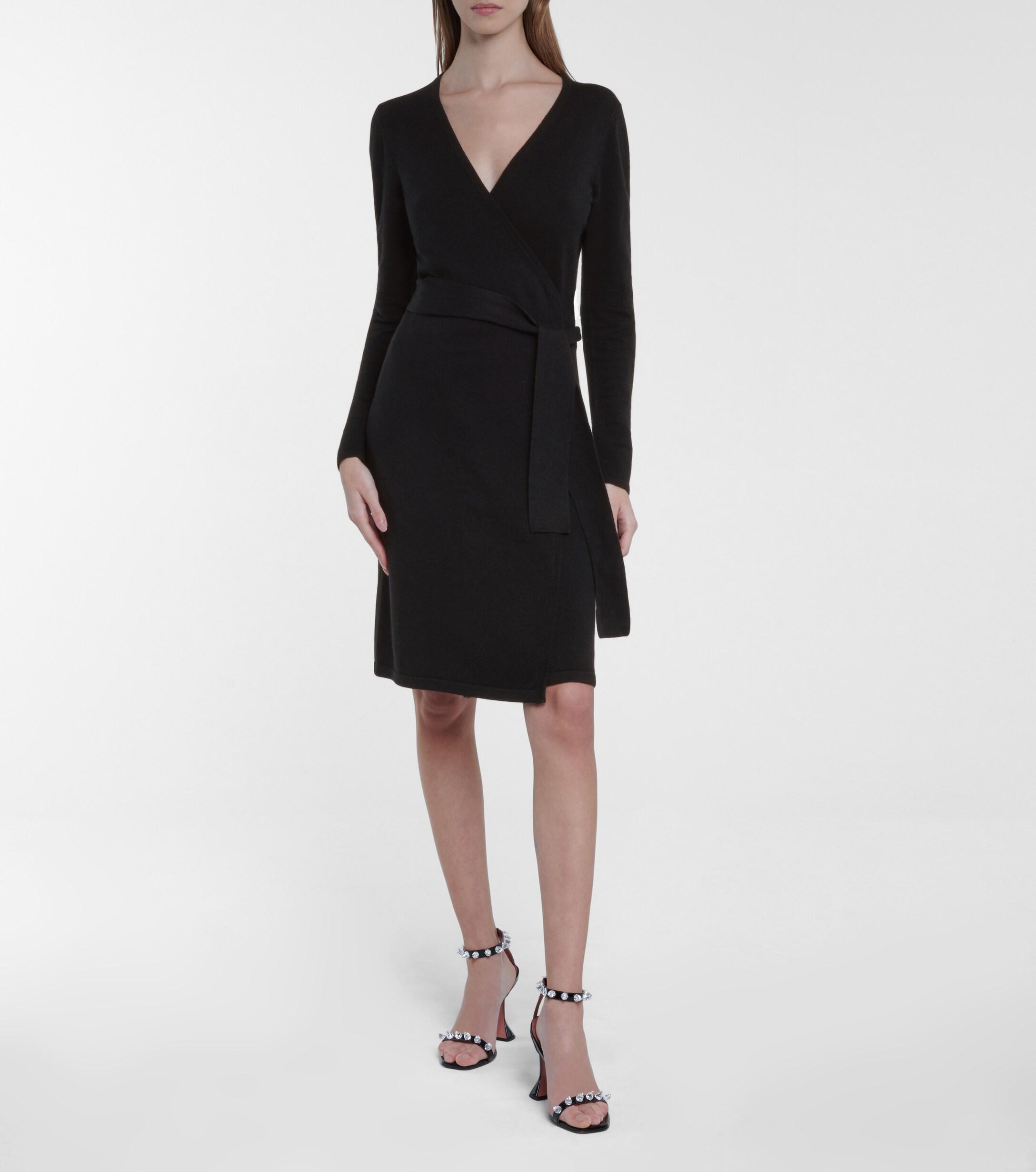 dvf linda cashmere wrap dress