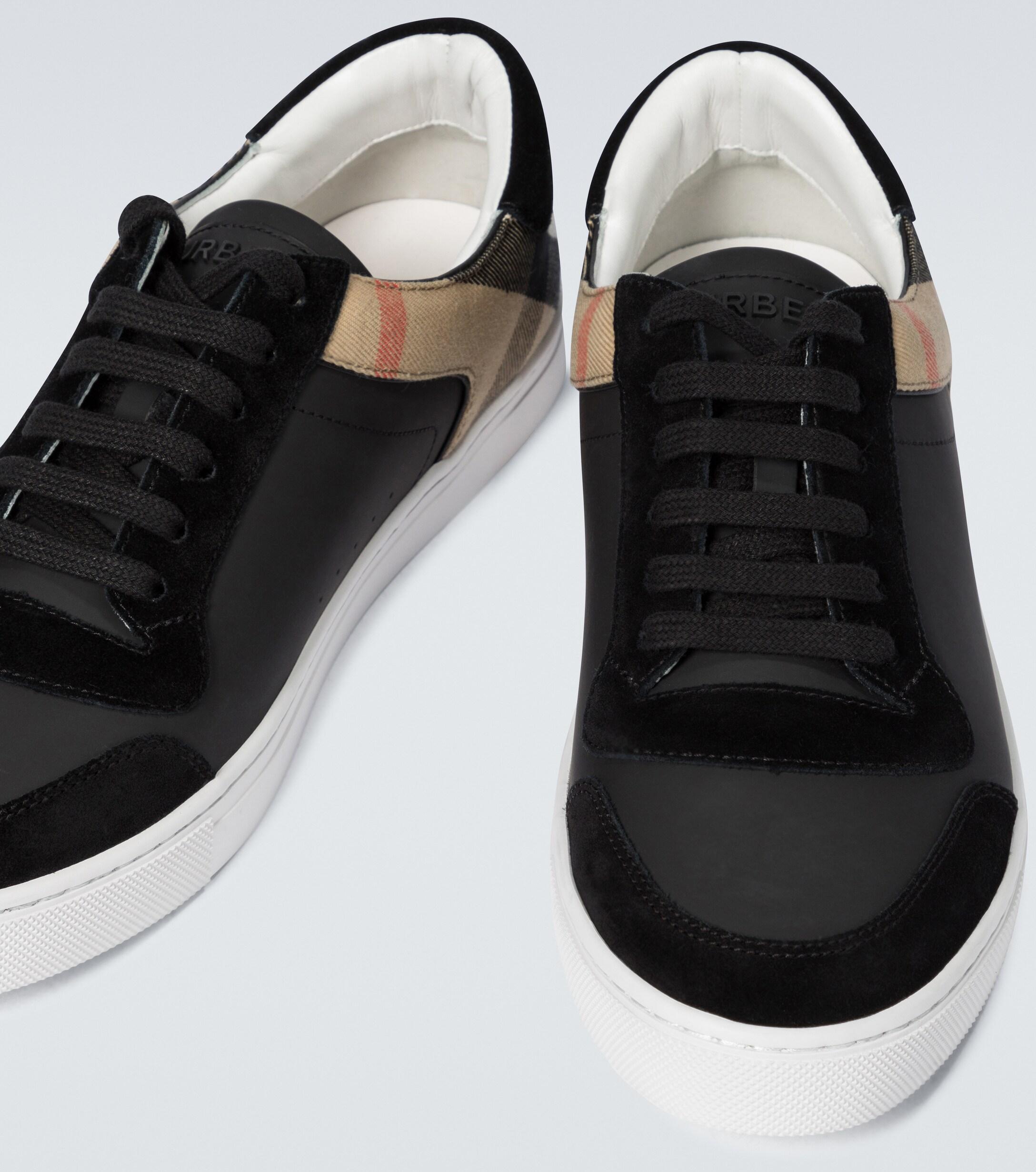 burberry mens sneakers black