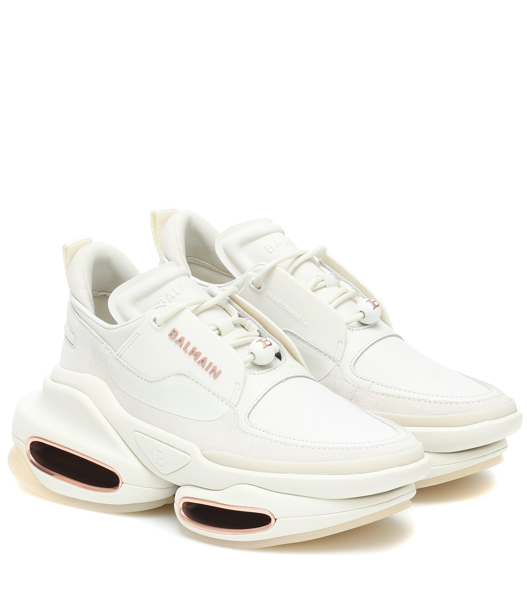balmain white sneakers women's
