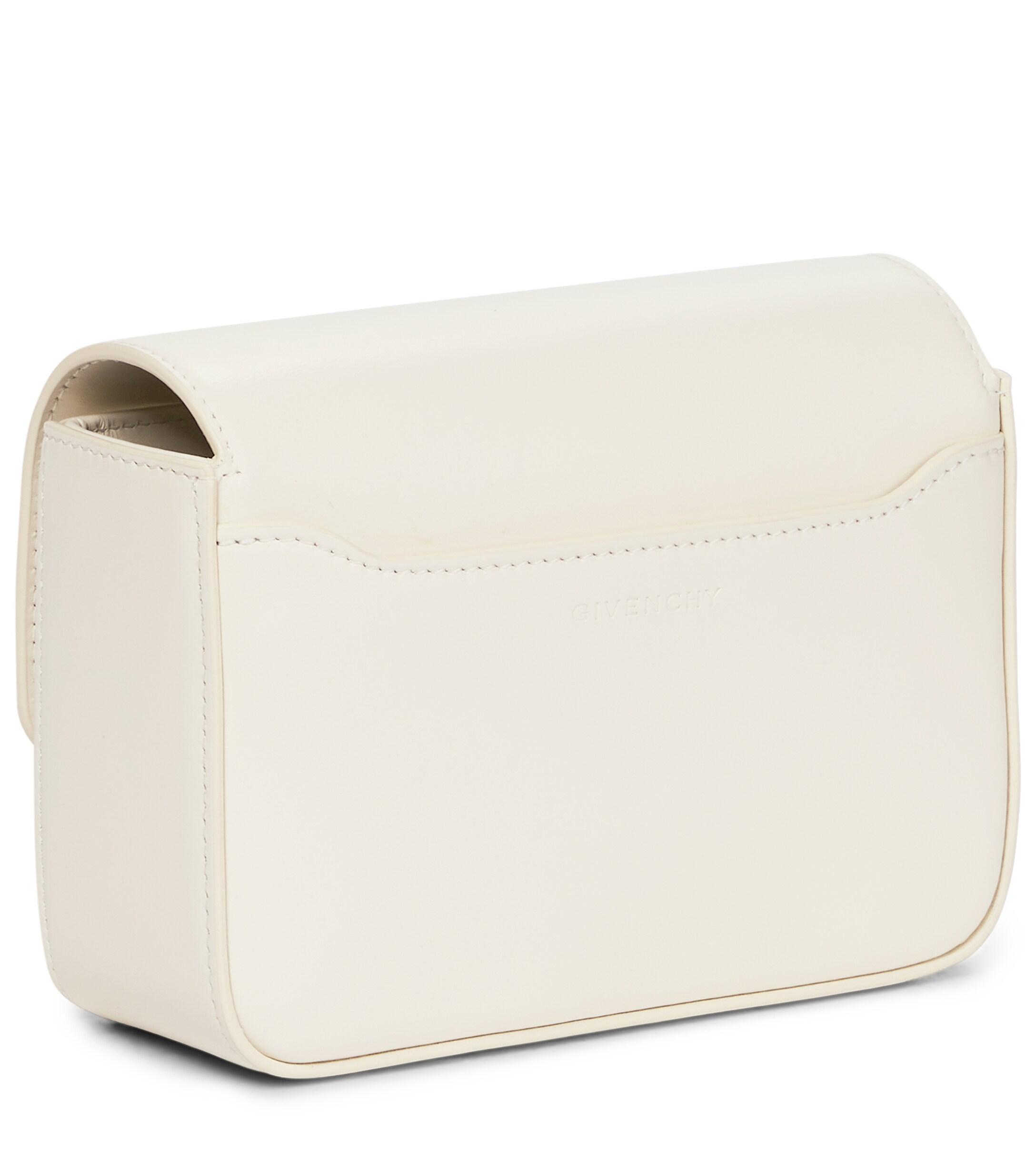 Givenchy 4g Small Leather Crossbody Bag in White | Lyst
