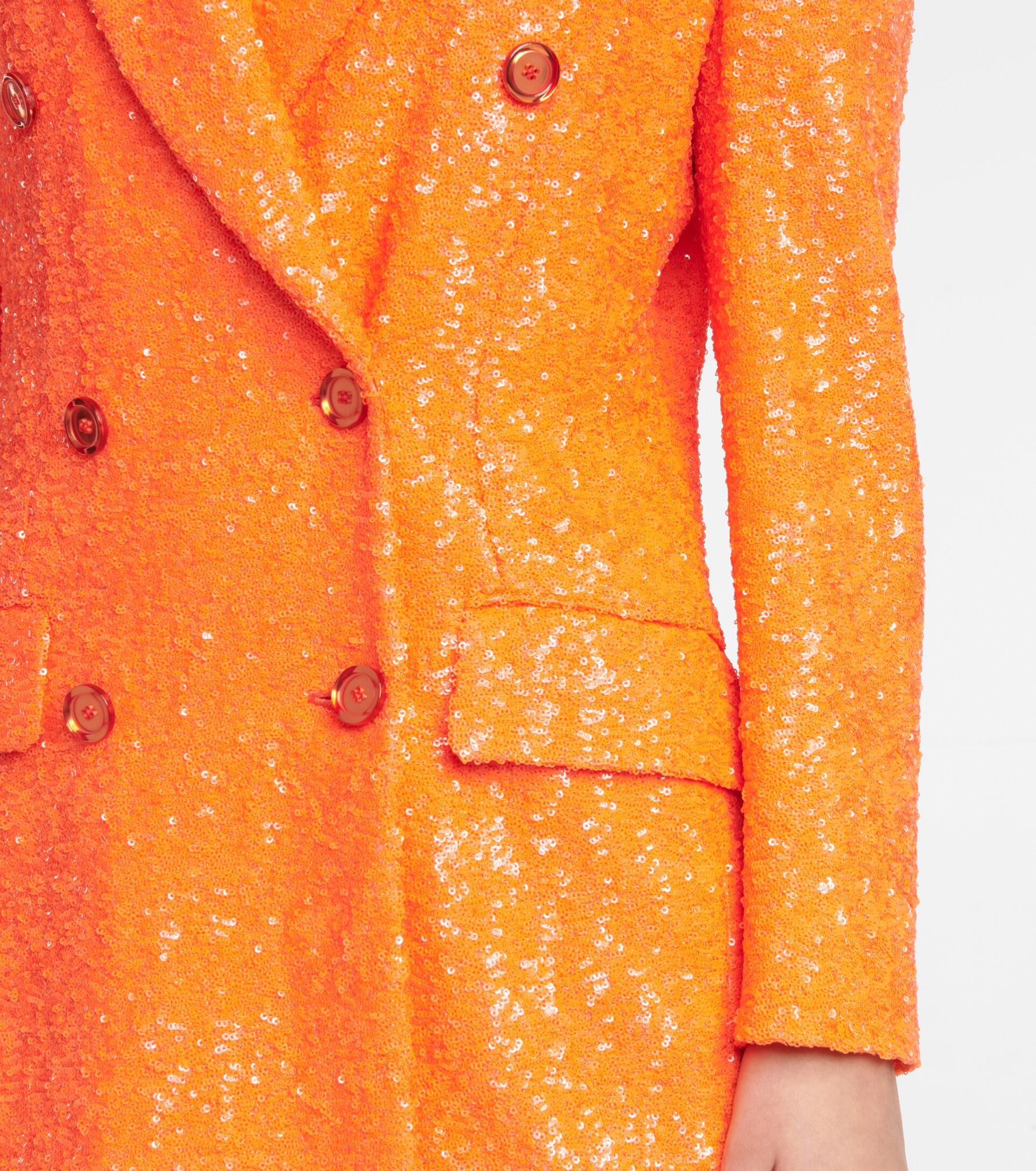 Dolce & Gabbana Sequined Blazer in Orange | Lyst