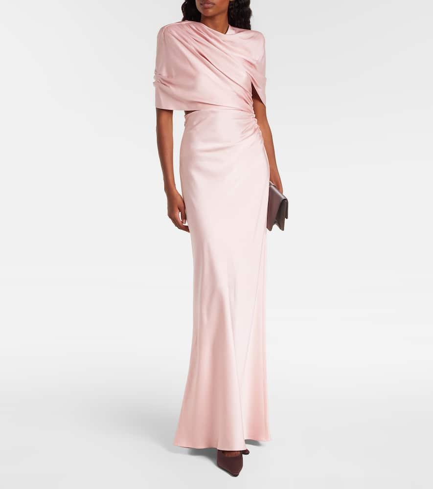 ワンピース Stella McCartney Skin pink satin dress (6A01213AU309 9905) Stella McCartney Skin Pink Satin Dress – LOZURI®