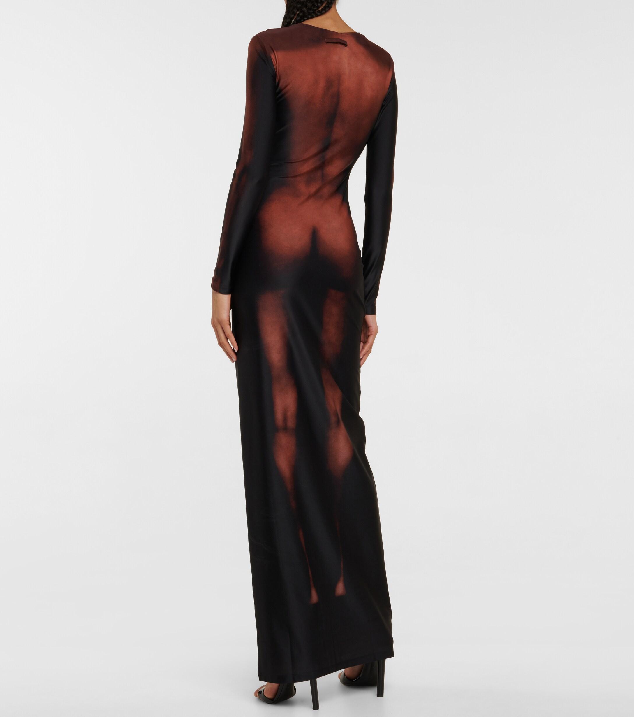 Jean Paul Gaultier X Lotta Volkova Sleeveless Printed Maxi Dress