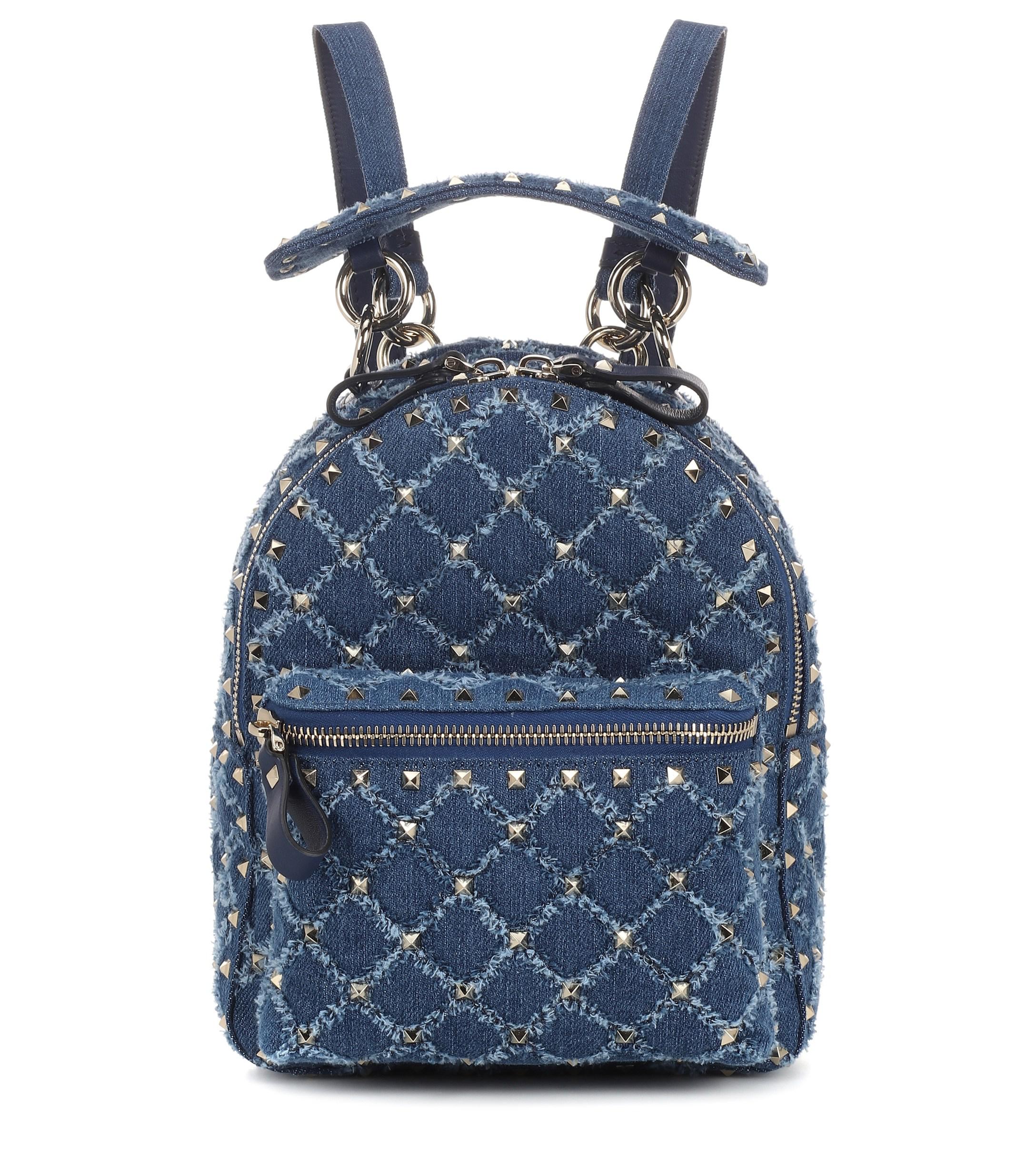 valentino denim backpack