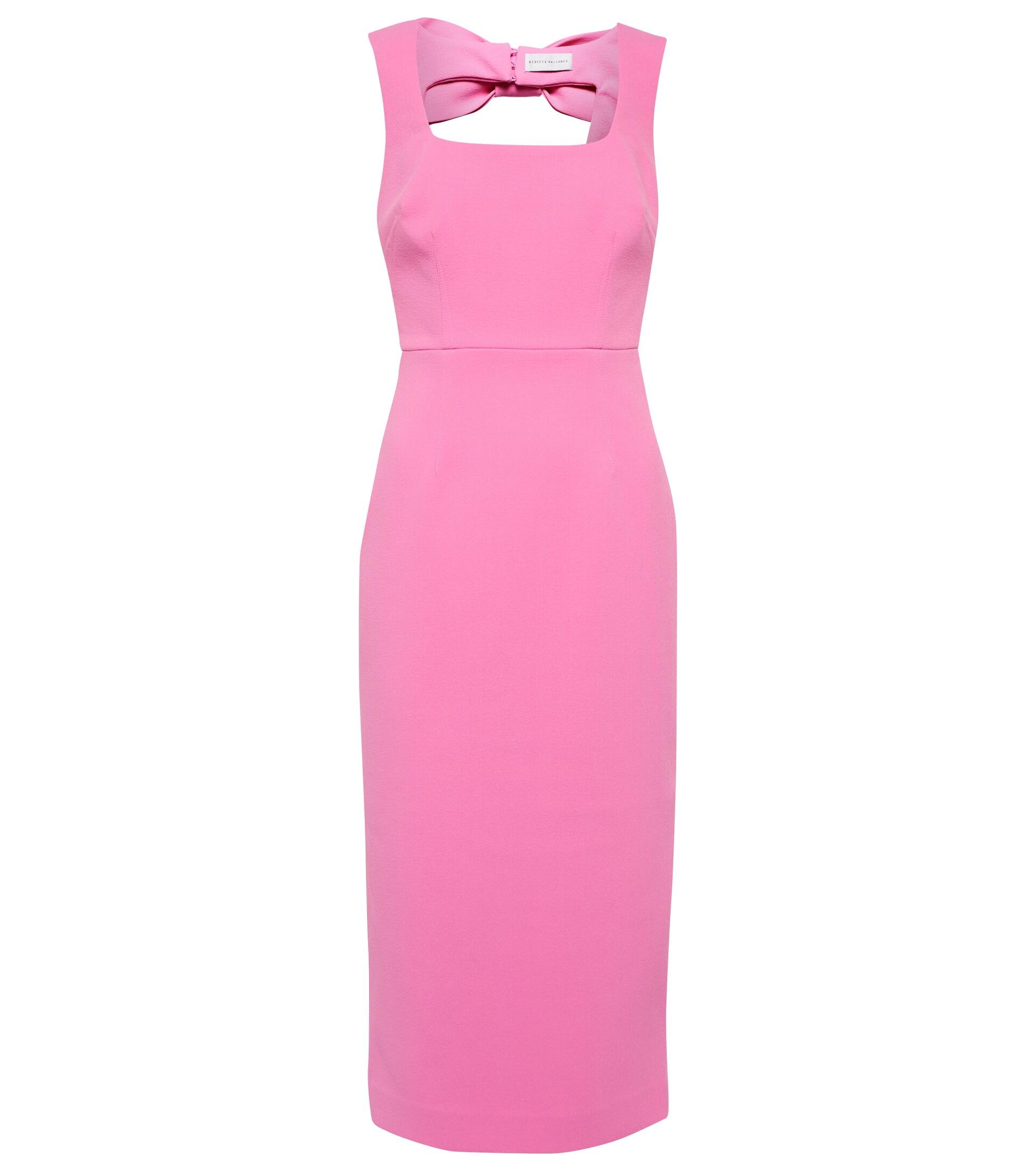 Rebecca Vallance Ally Cutout Crêpe Midi Dress in Pink | Lyst
