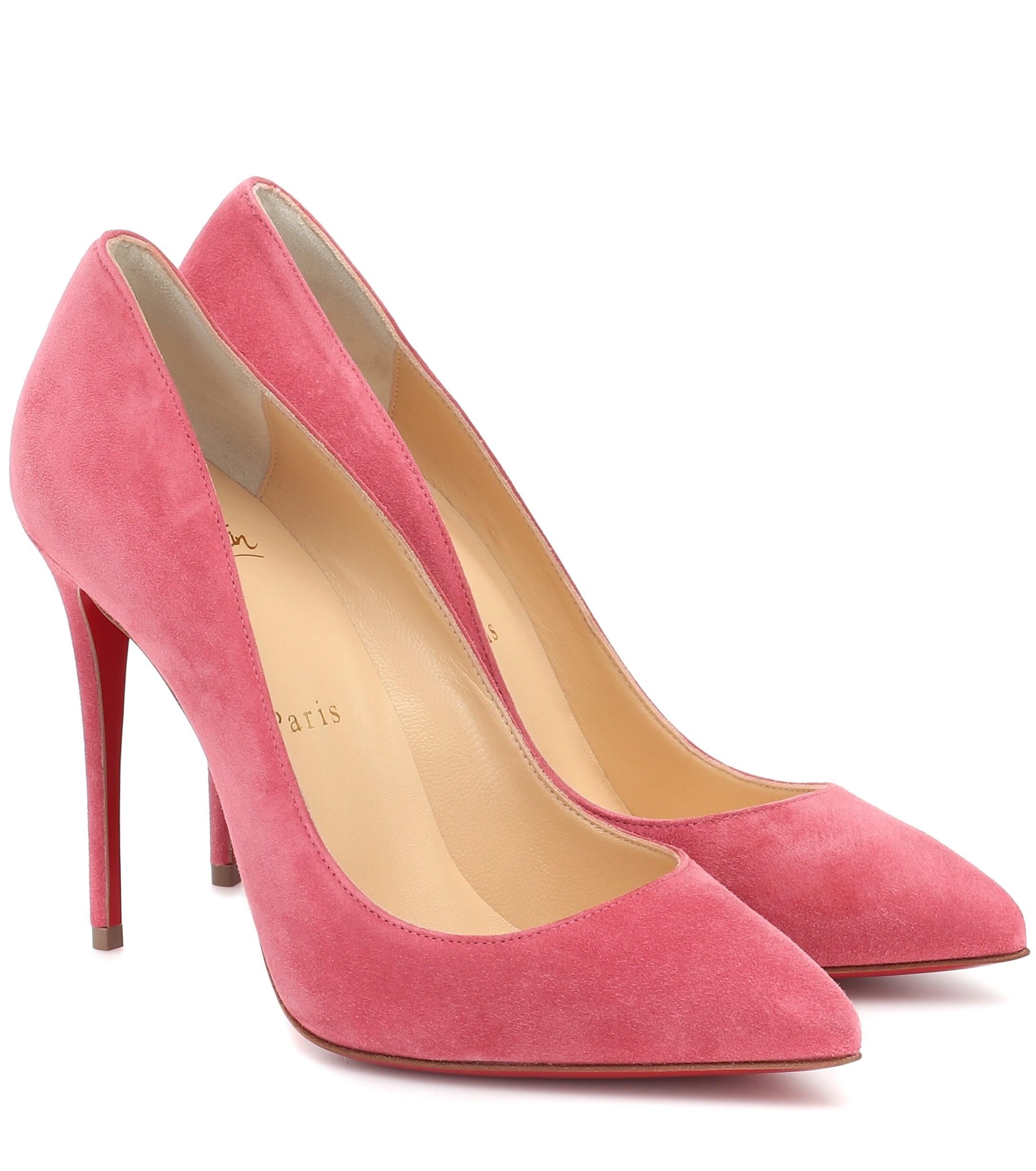 Christian Louboutin Pigalle Follies 100 Suede Pumps in Pink Lyst