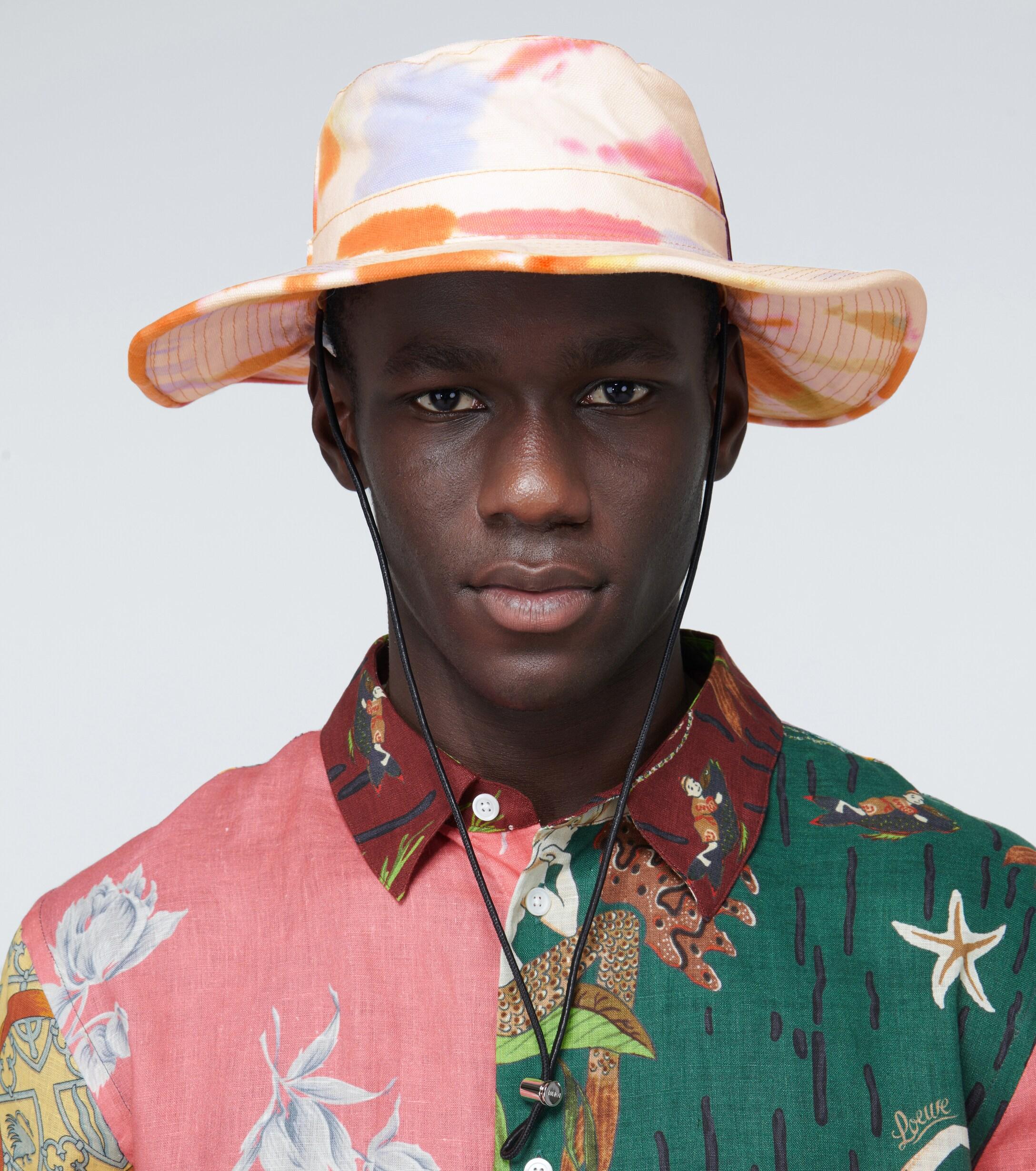 Loewe Tie-dye Canvas Explorer Hat for Men - Lyst