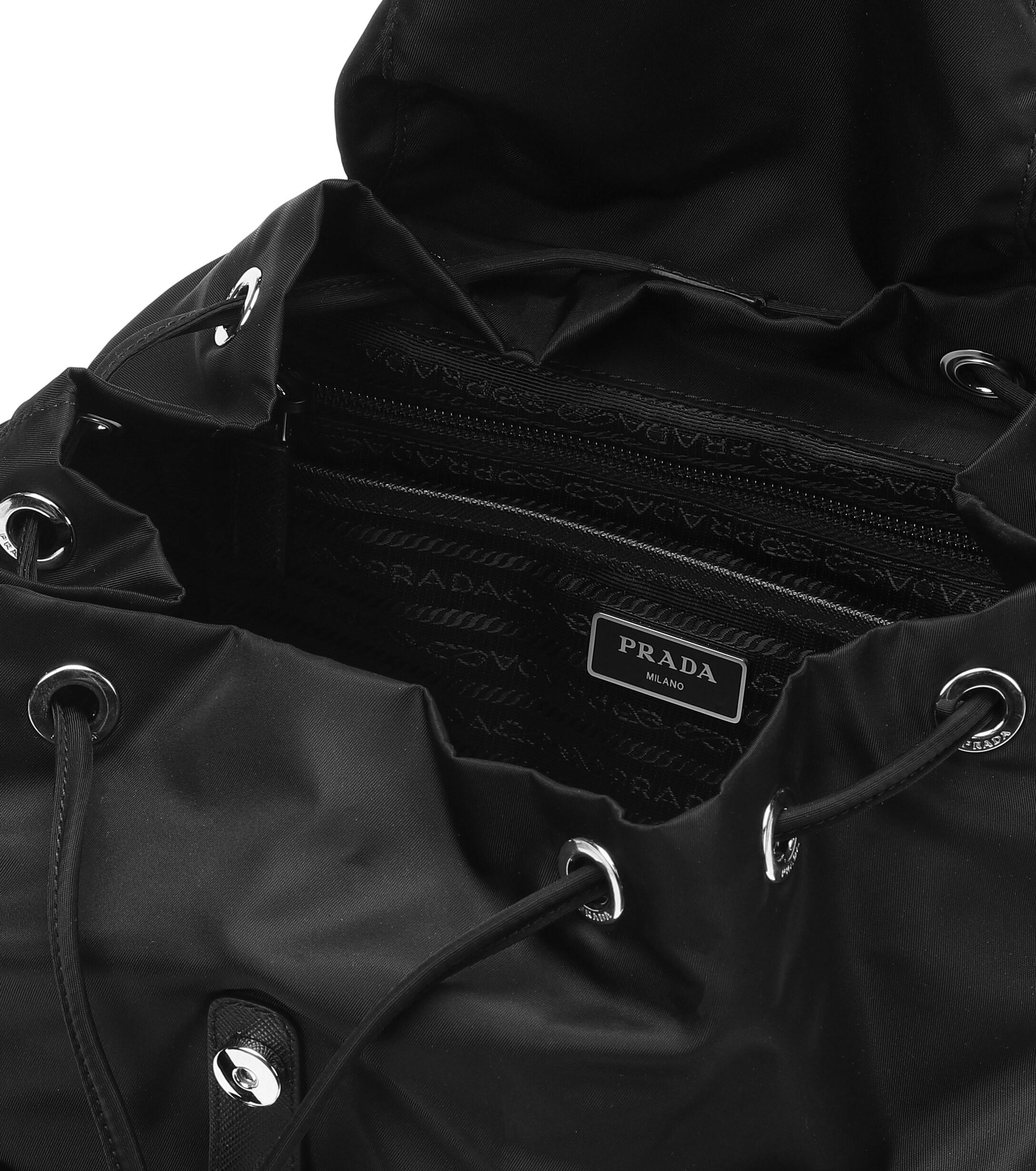 Prada Synthetic Nylon Backpack in Black Lyst