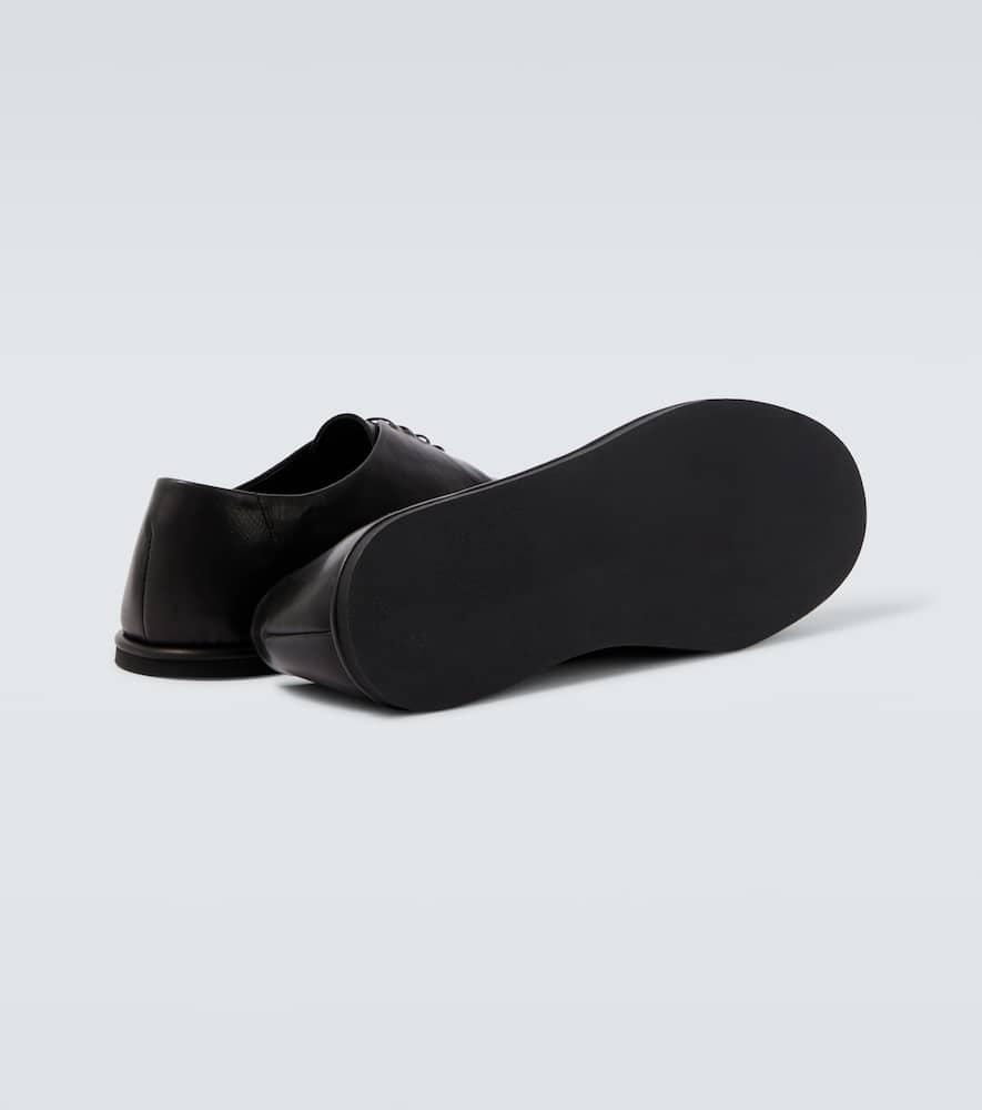 AURALEE Leather Lace-Up Shoes in Black for Men | Lyst