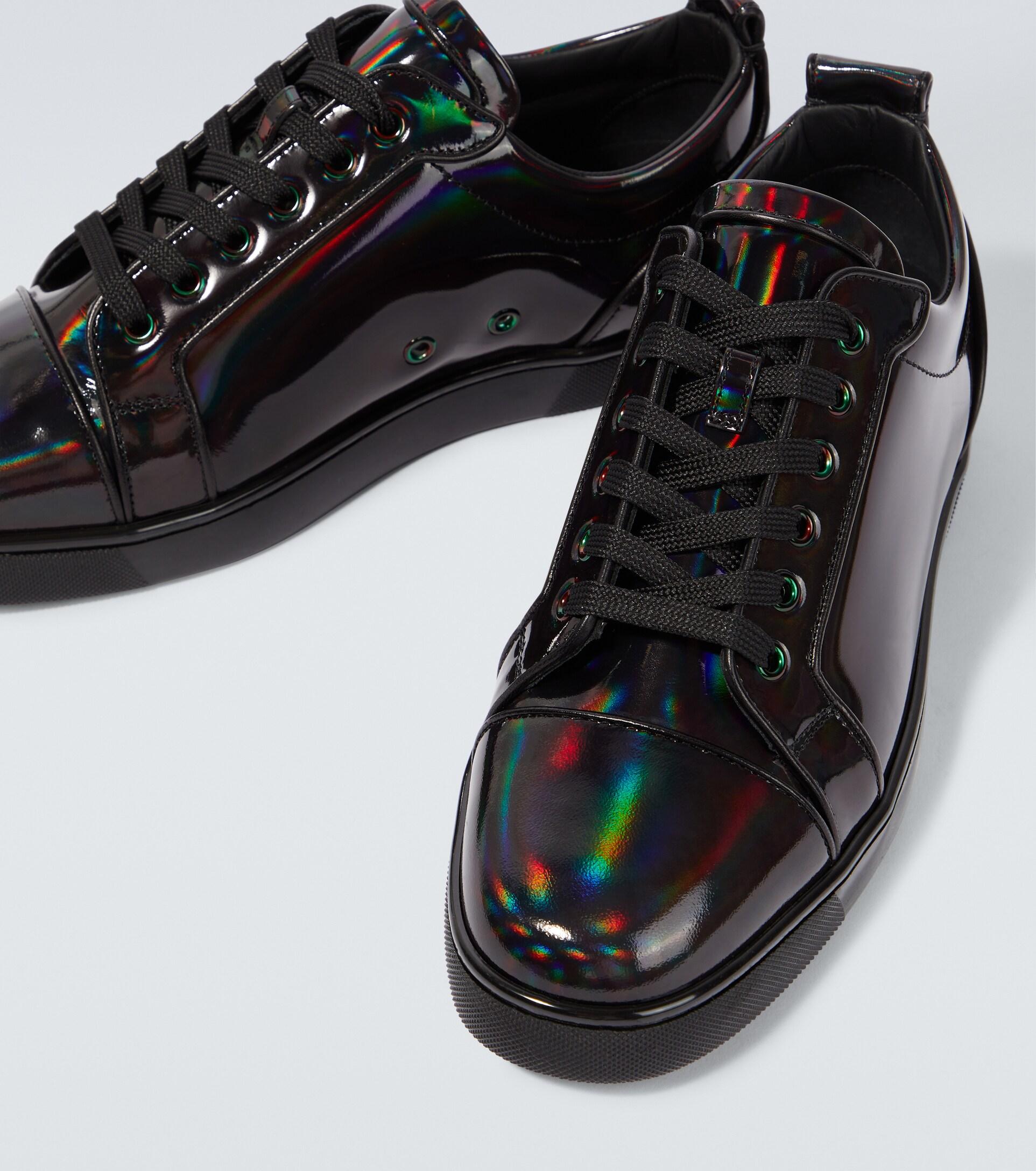 Christian Louboutin Black/Silver Version Louis Junior Spikes Shoes –  Urbanheer